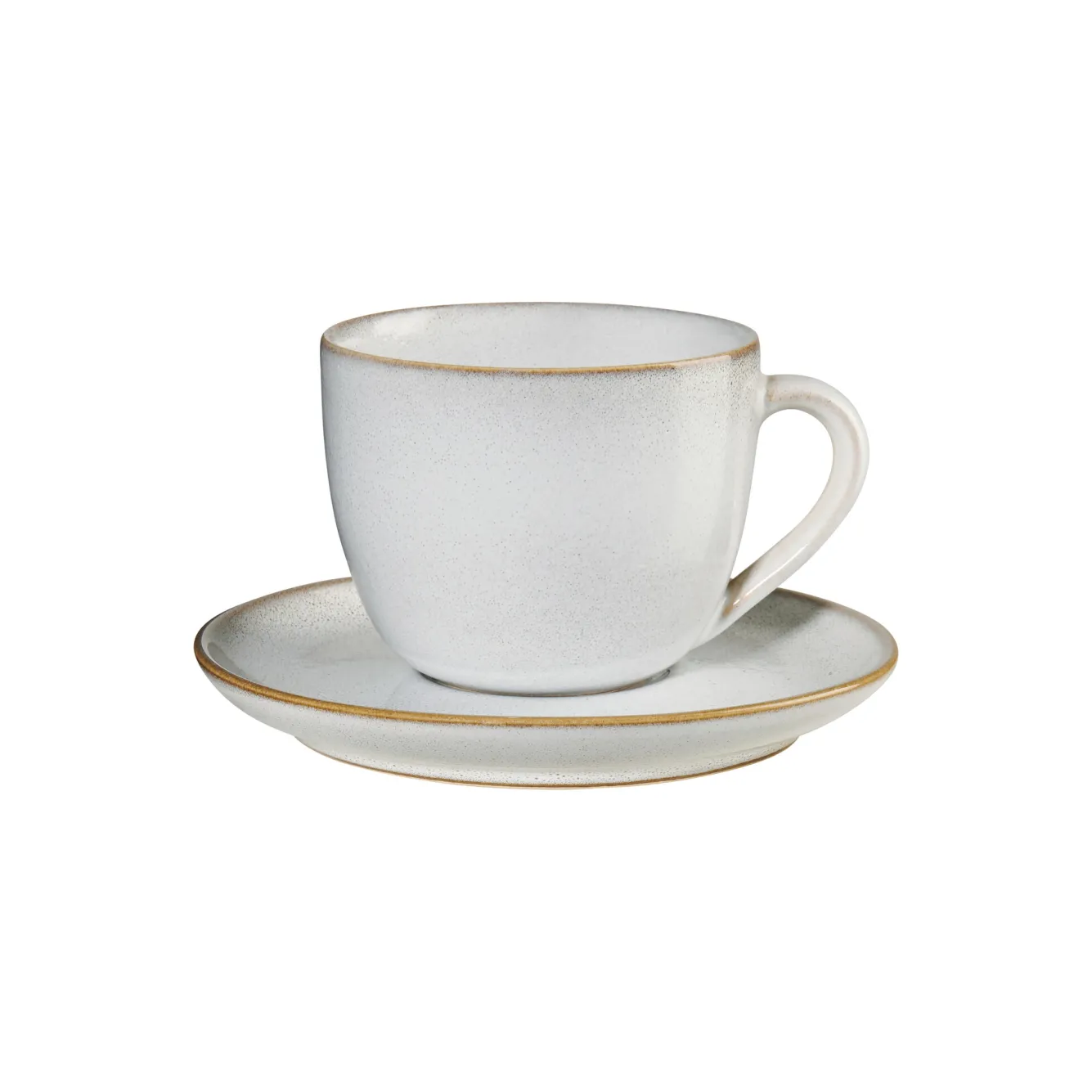 ASA Selection SAISONS cup and saucer color Sand (beige)