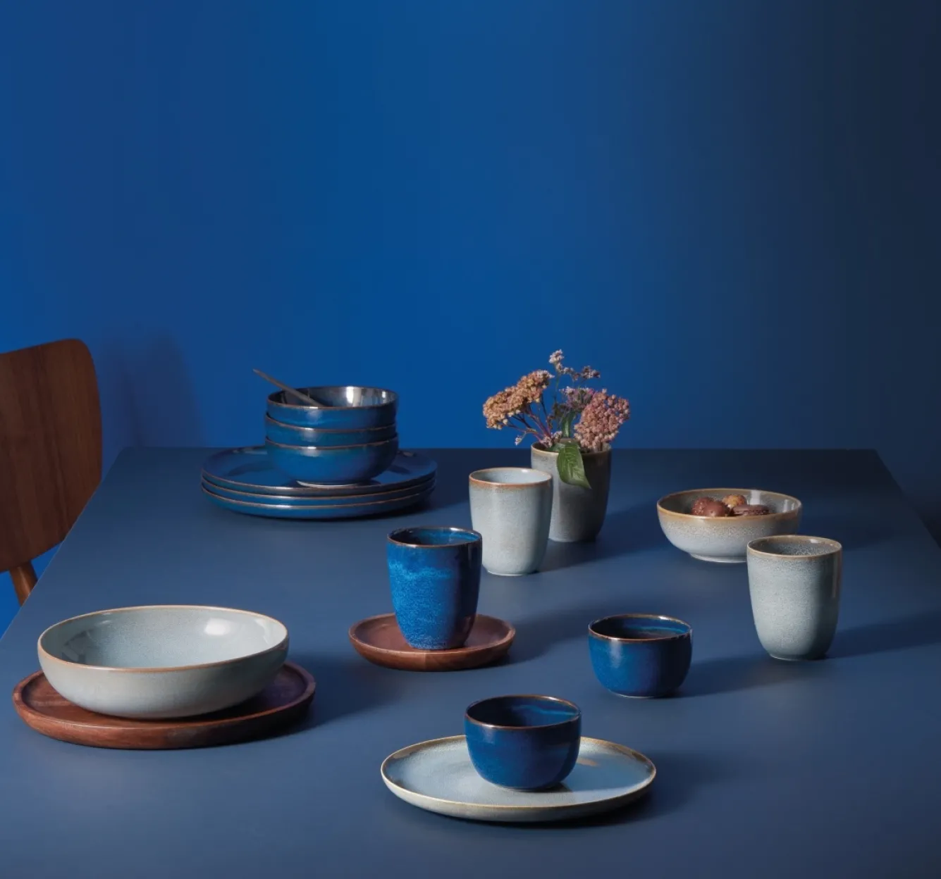 ASA Selection SAISONS pasta plate 21 cm color Denim (blue)