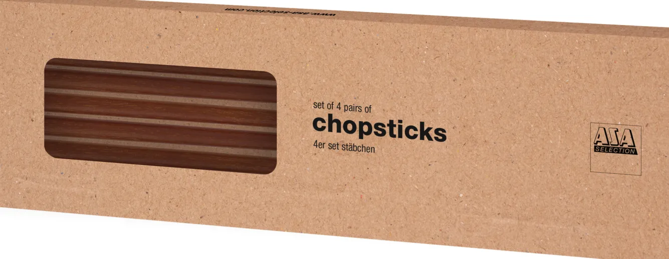 ASA Selection WOOD Dark wooden chopsticks (set/4)