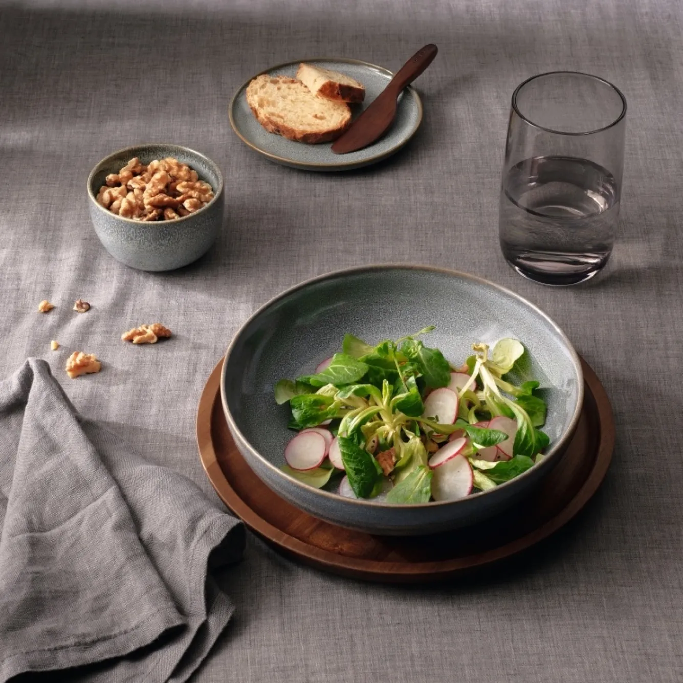 ASA Selection WOOD Dark wooden plate 25 cm