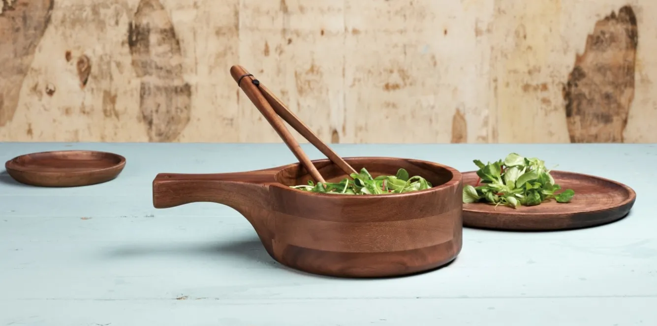 ASA Selection WOOD Dark wooden tongs 33 cm