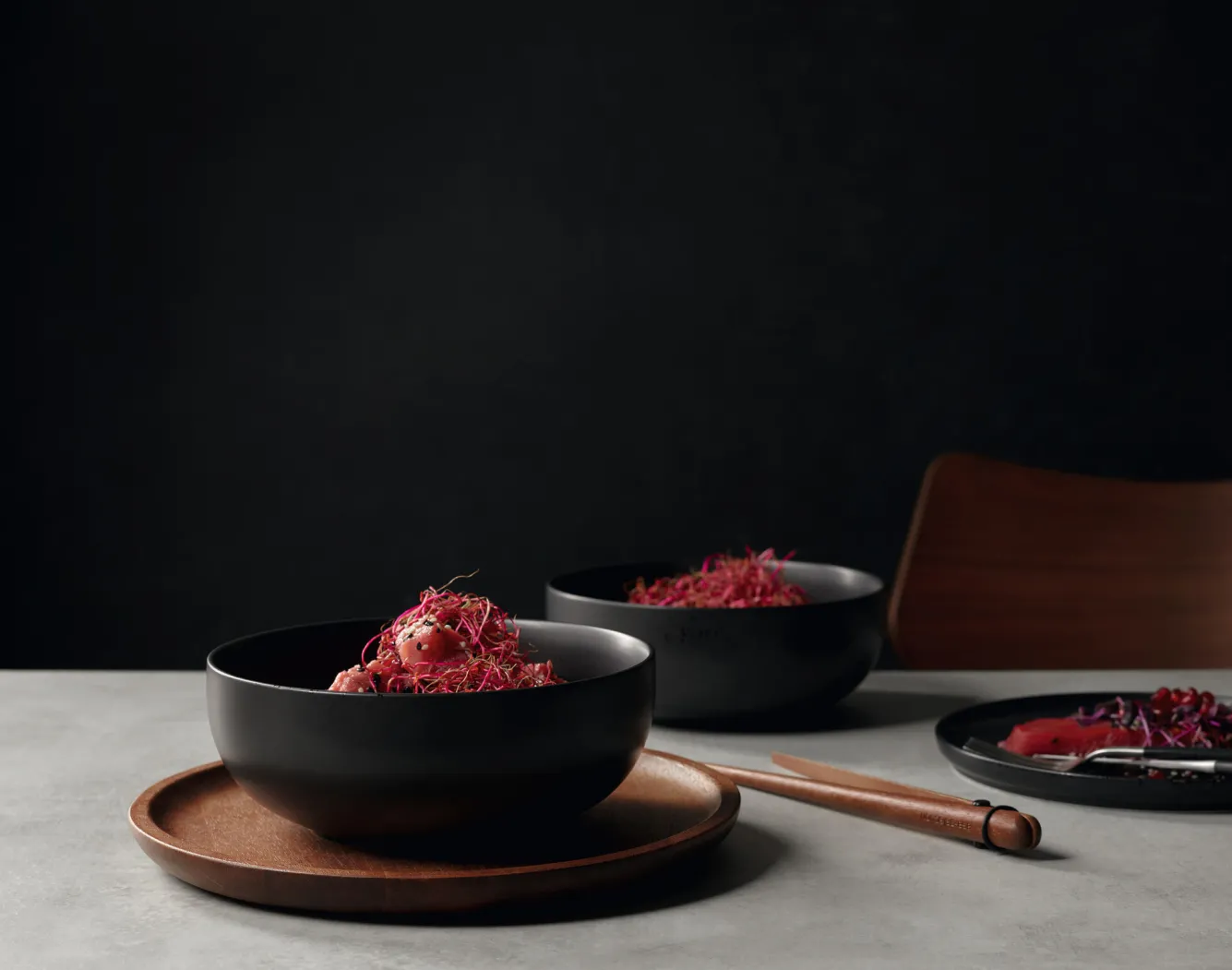 ASA Selection WOOD Dark wooden tongs 33 cm