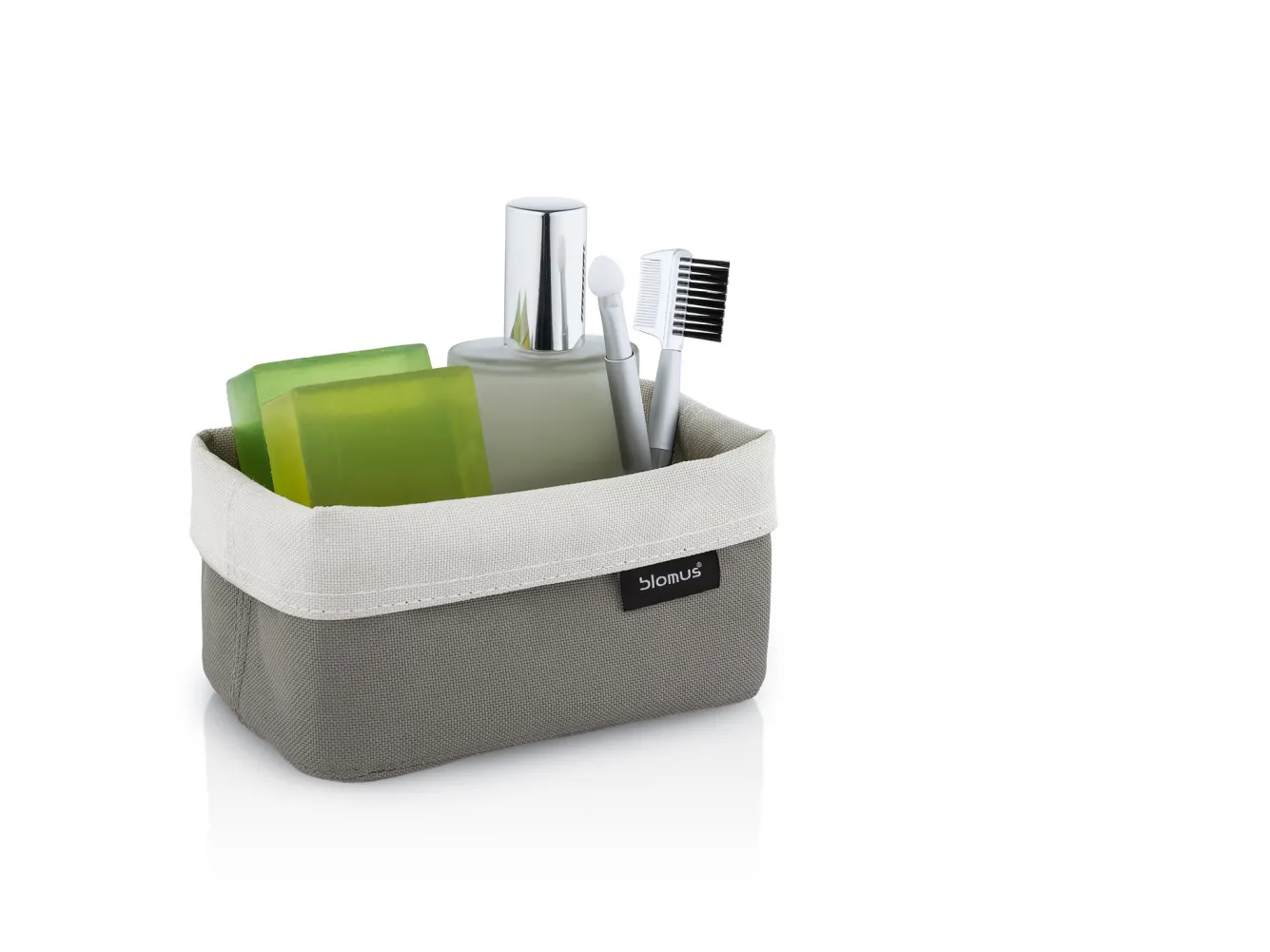 Blomus ARA storage basket 2-sided Taupe (Medium) 68897