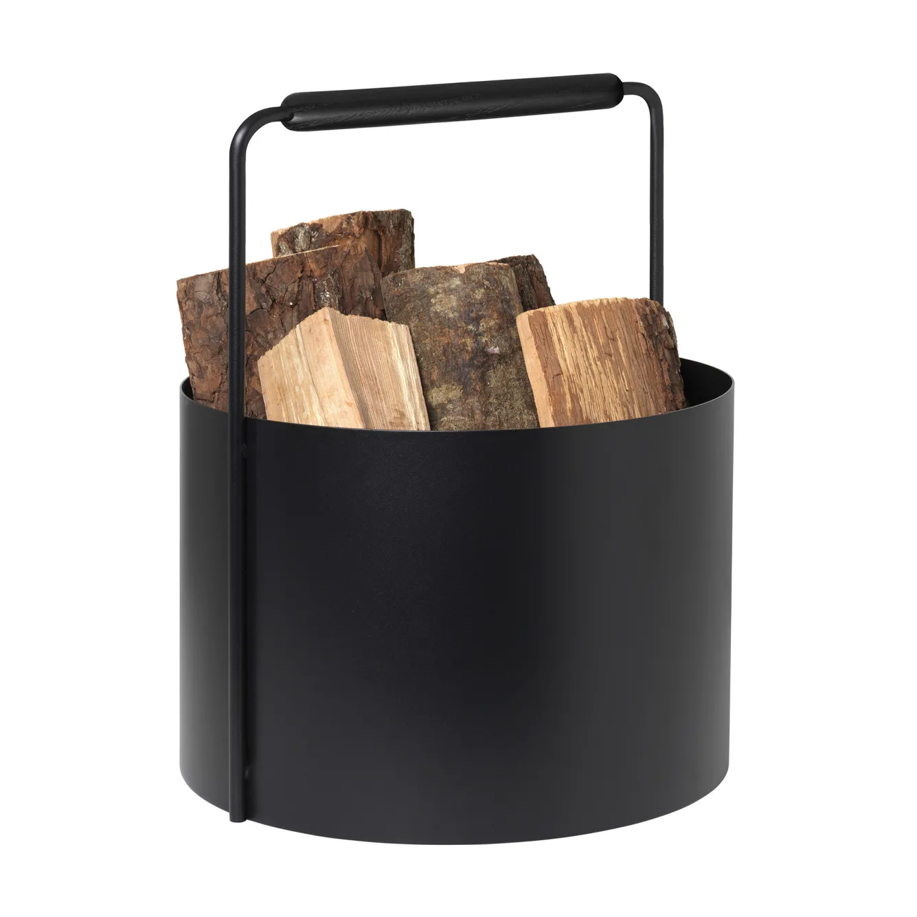 Blomus ASHI firewood basket medium (black oak) 66164