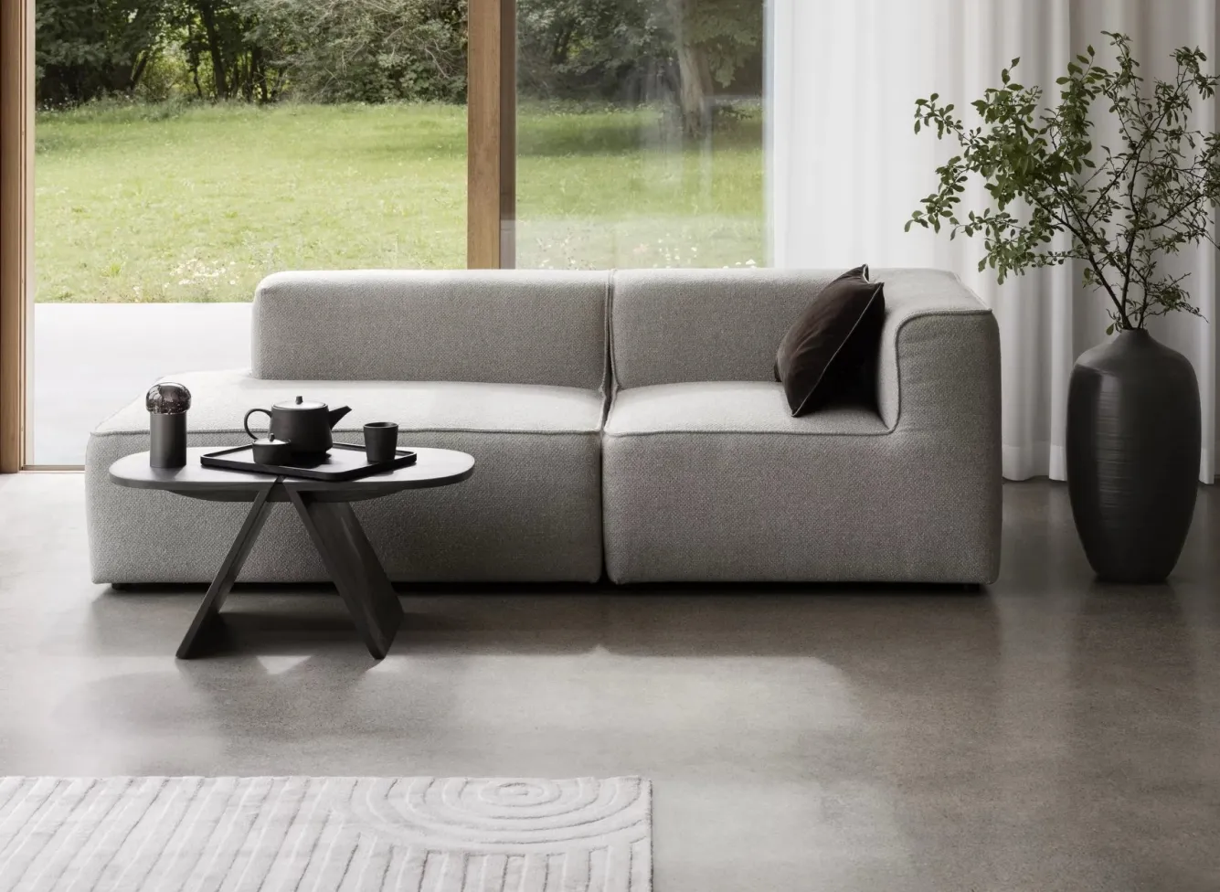 Blomus AVIO coffee table 80 x 43 cm - black oak (66696)