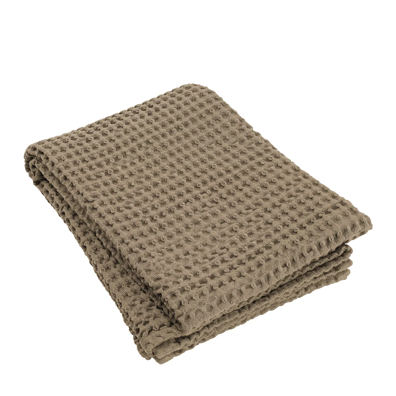 Blomus Bath towel CARO waffle pattern 70x140 cm color Tan (66388)