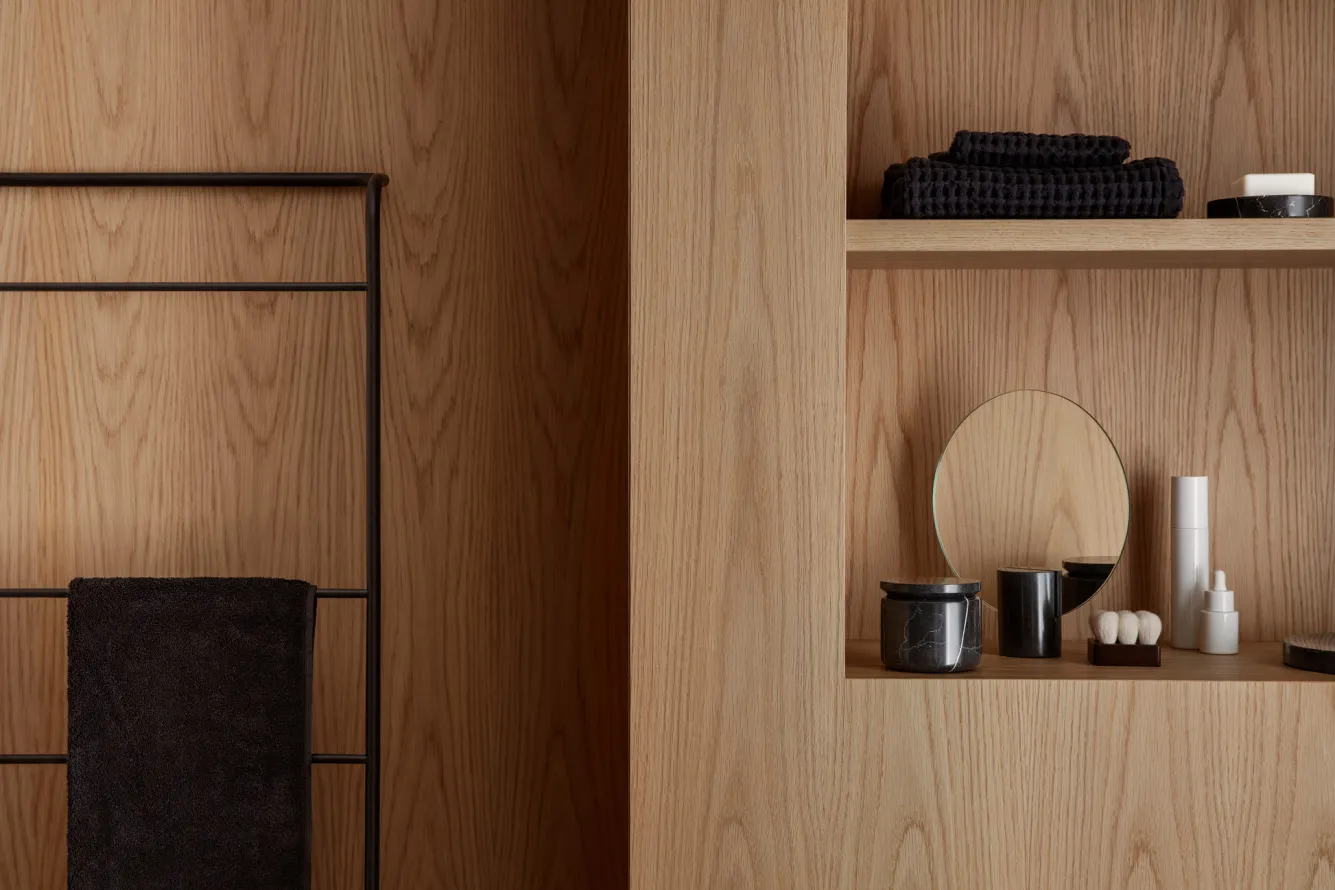 Blomus Bath towel 100x200 cm RIVA color Black (66303)