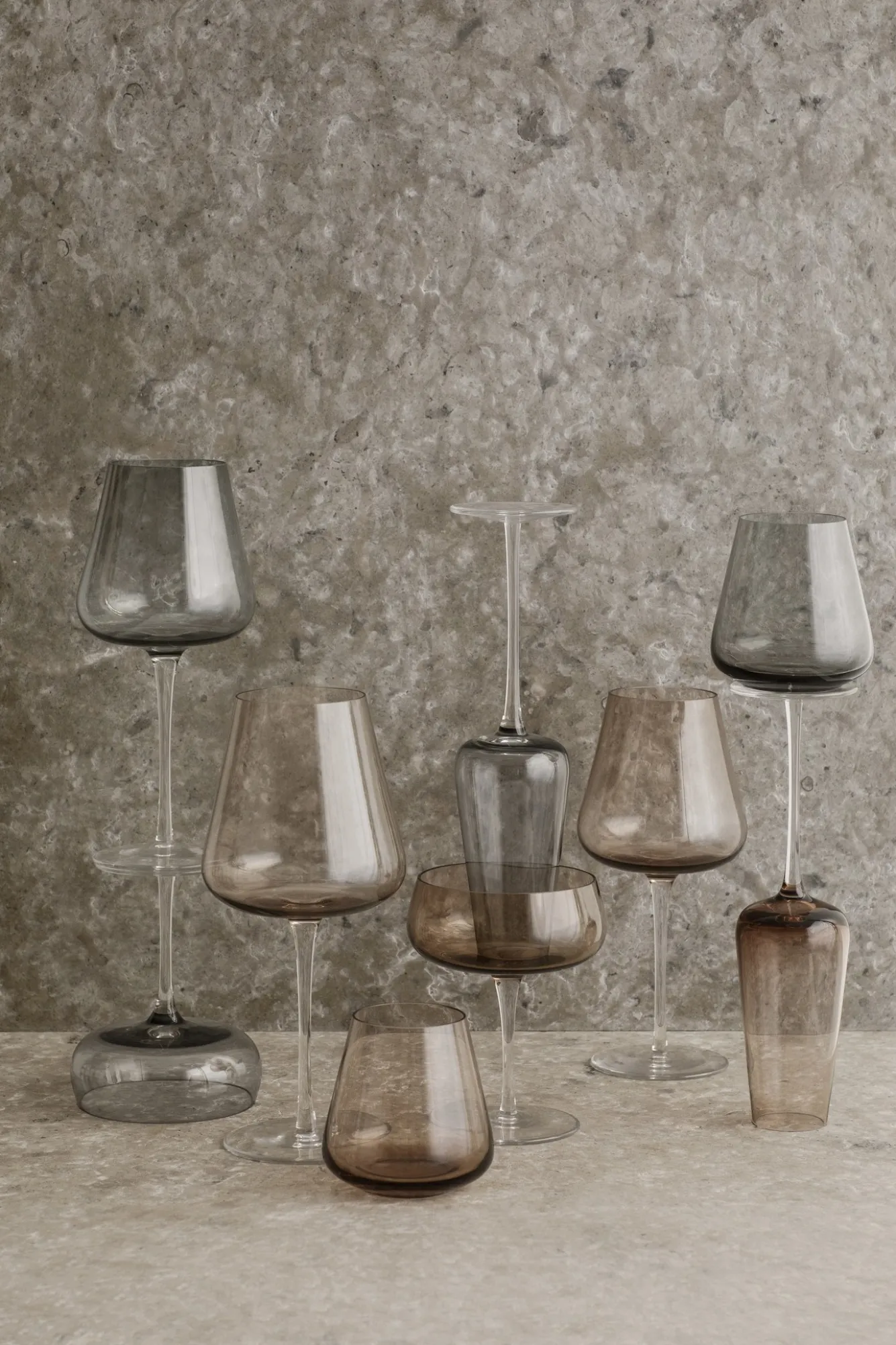 Blomus BELO champagne glasses Smoke (set/2) 64277