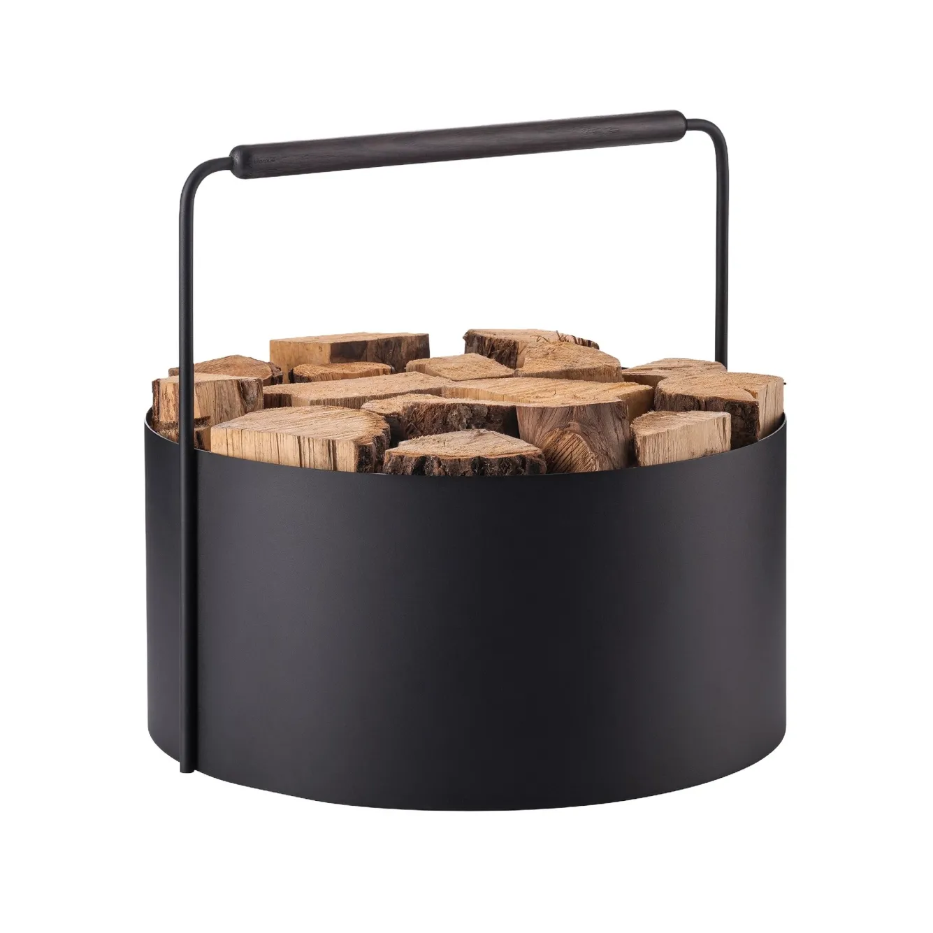 Blomus Blomus ASHI firewood basket black large