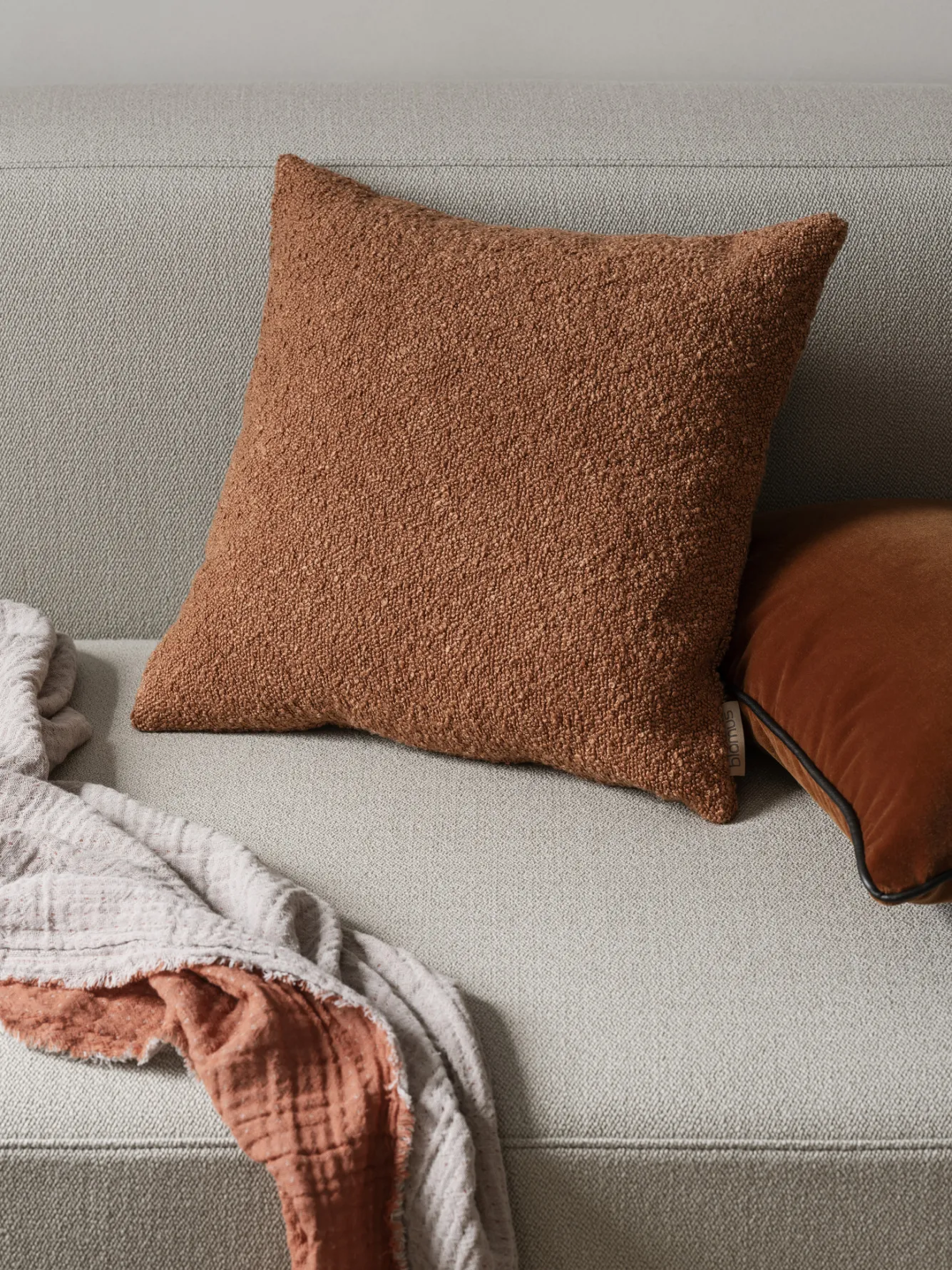 Blomus BOUCLE cushion cover 30x50 - Rustique Brown (66592)