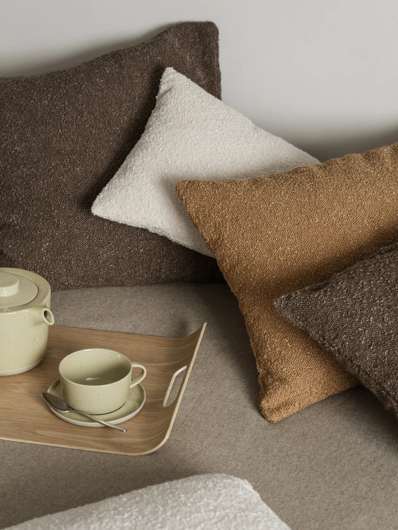Blomus BOUCLE cushion cover 40x40 - Espresso (66581)