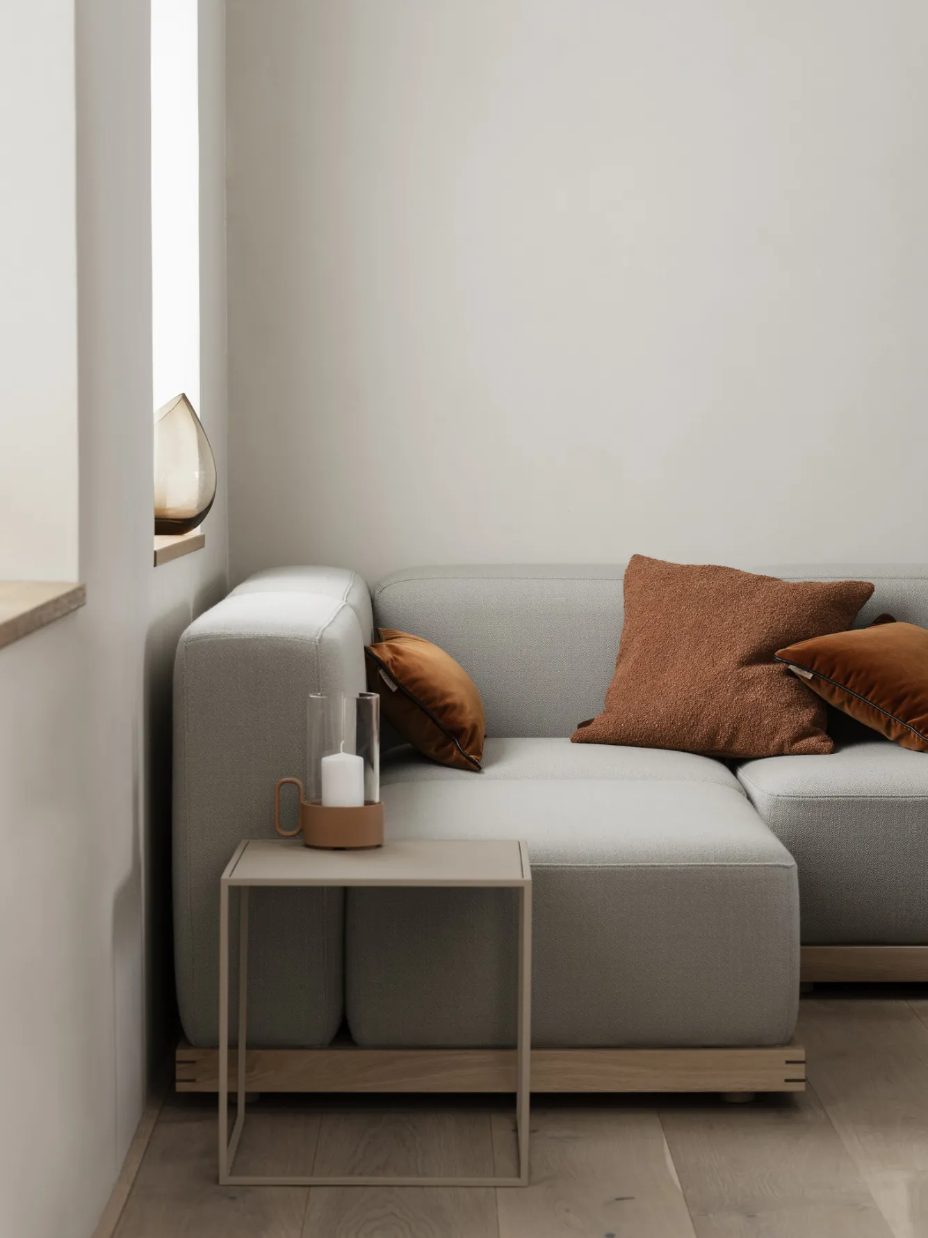 Blomus BOUCLE cushion cover 40x40 - Rustique Brown (66576)