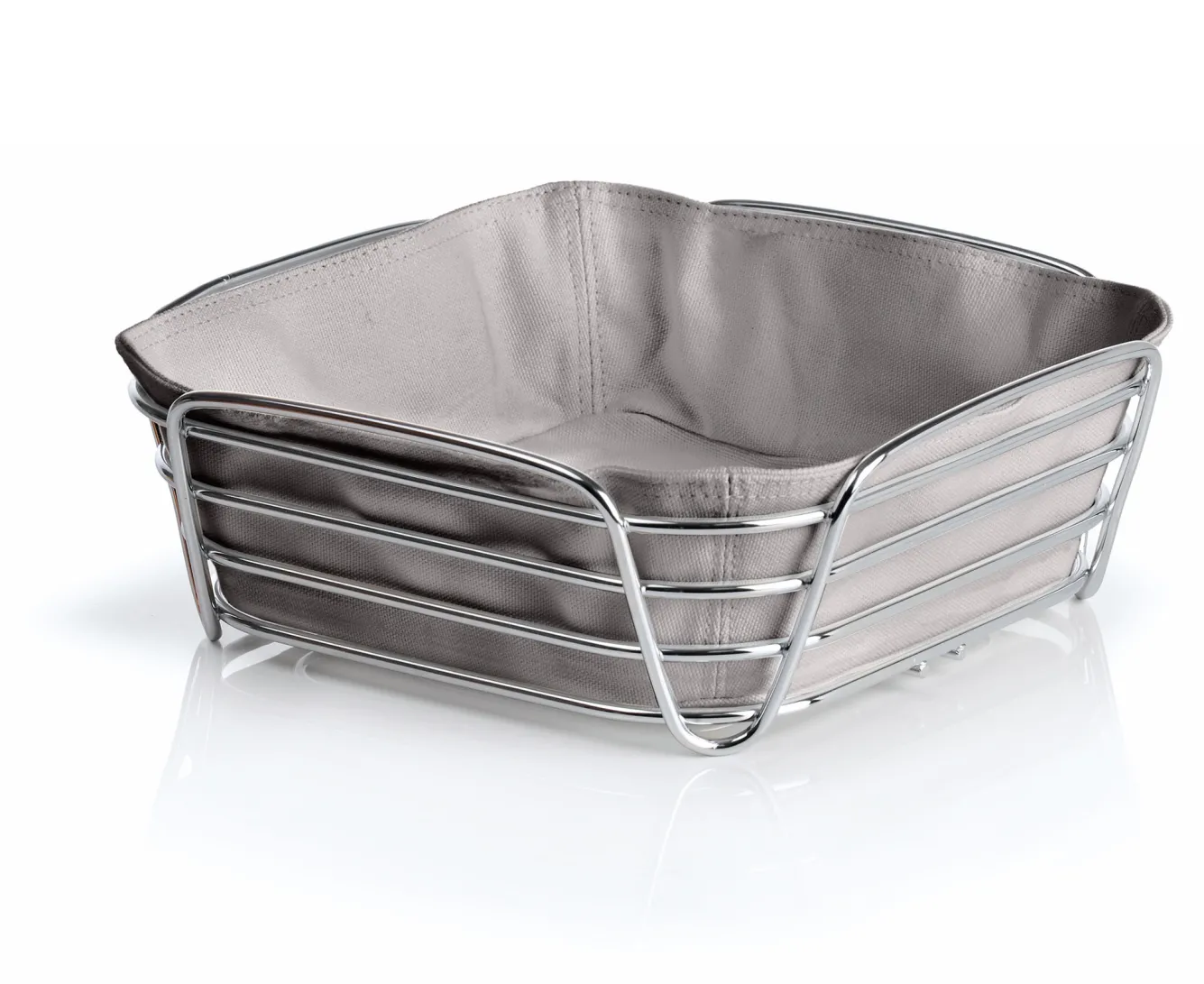 Blomus DELARA bread basket color Taupe (63668) 26x26 cm