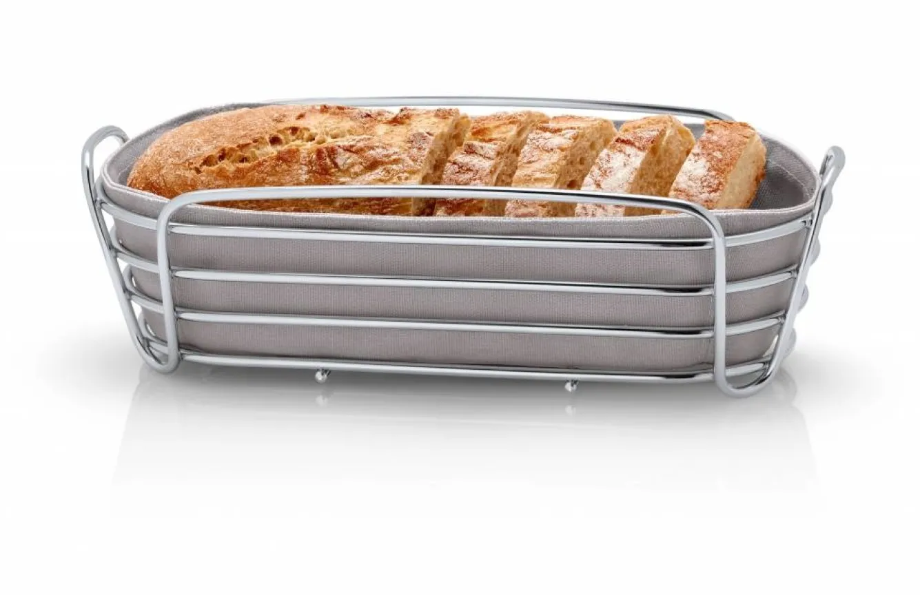 Blomus DELARA bread basket color Taupe (63676) 32x14 cm