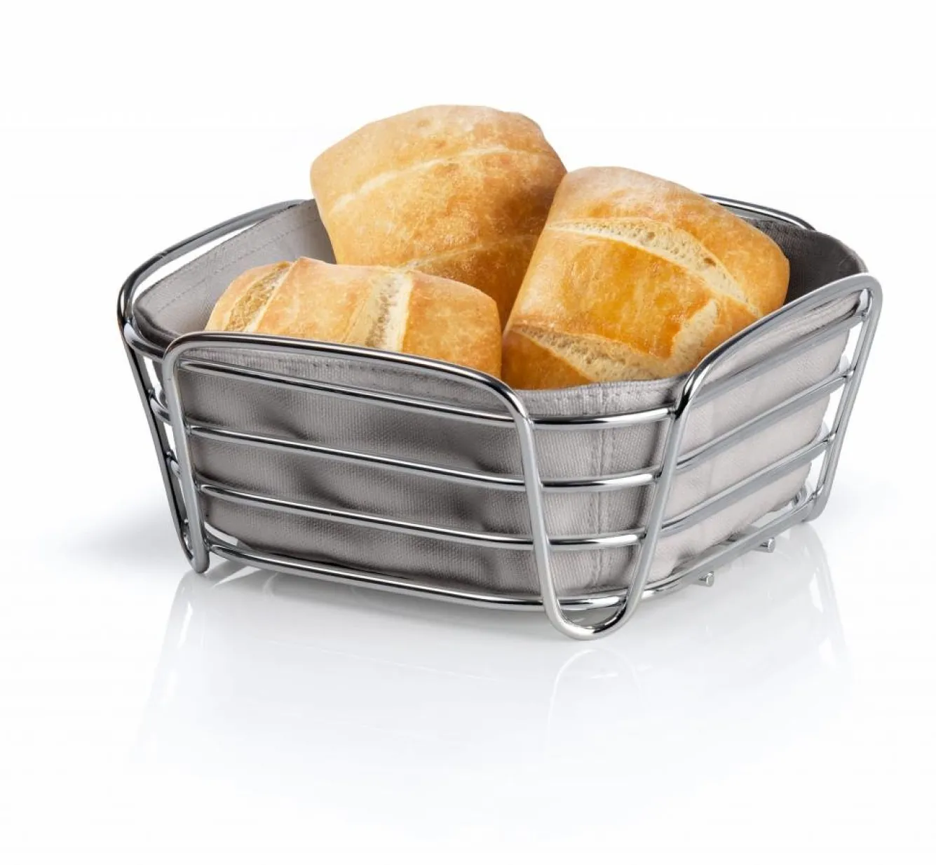 Blomus DELARA bread basket color Taupe (63667) 20x20 cm