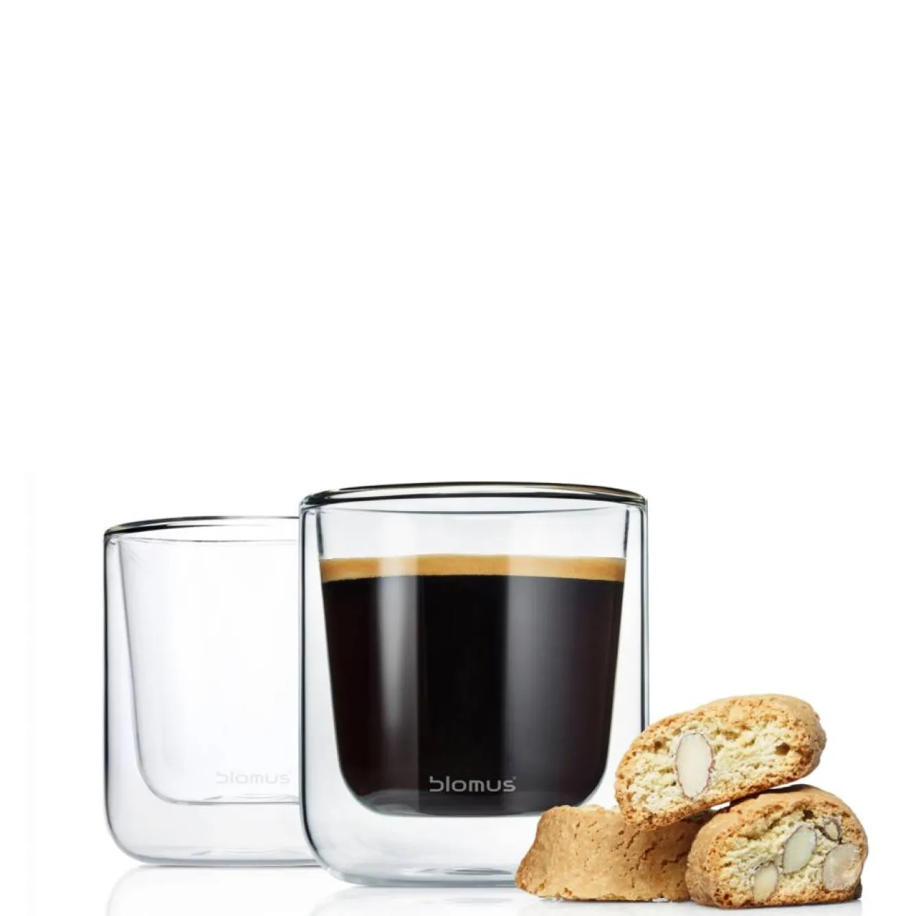 Blomus Double-walled glass of NERO coffee (set/2) 63653