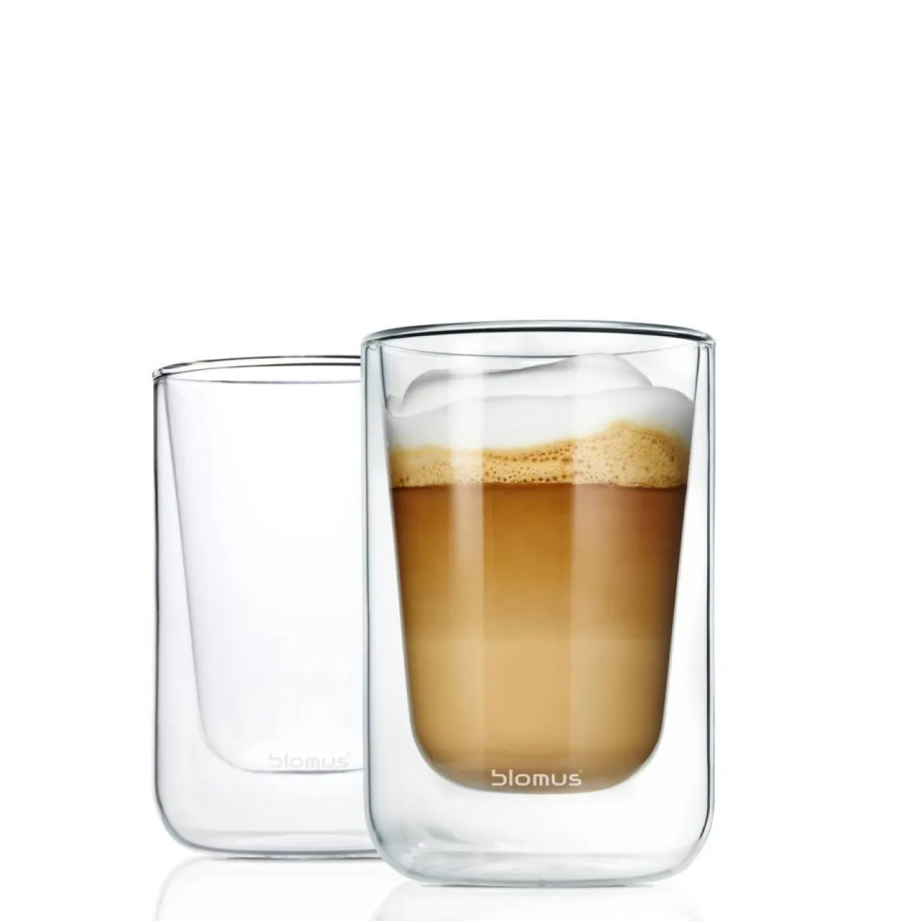Blomus Double-walled glass NERO cappuccino (set/2) 63654