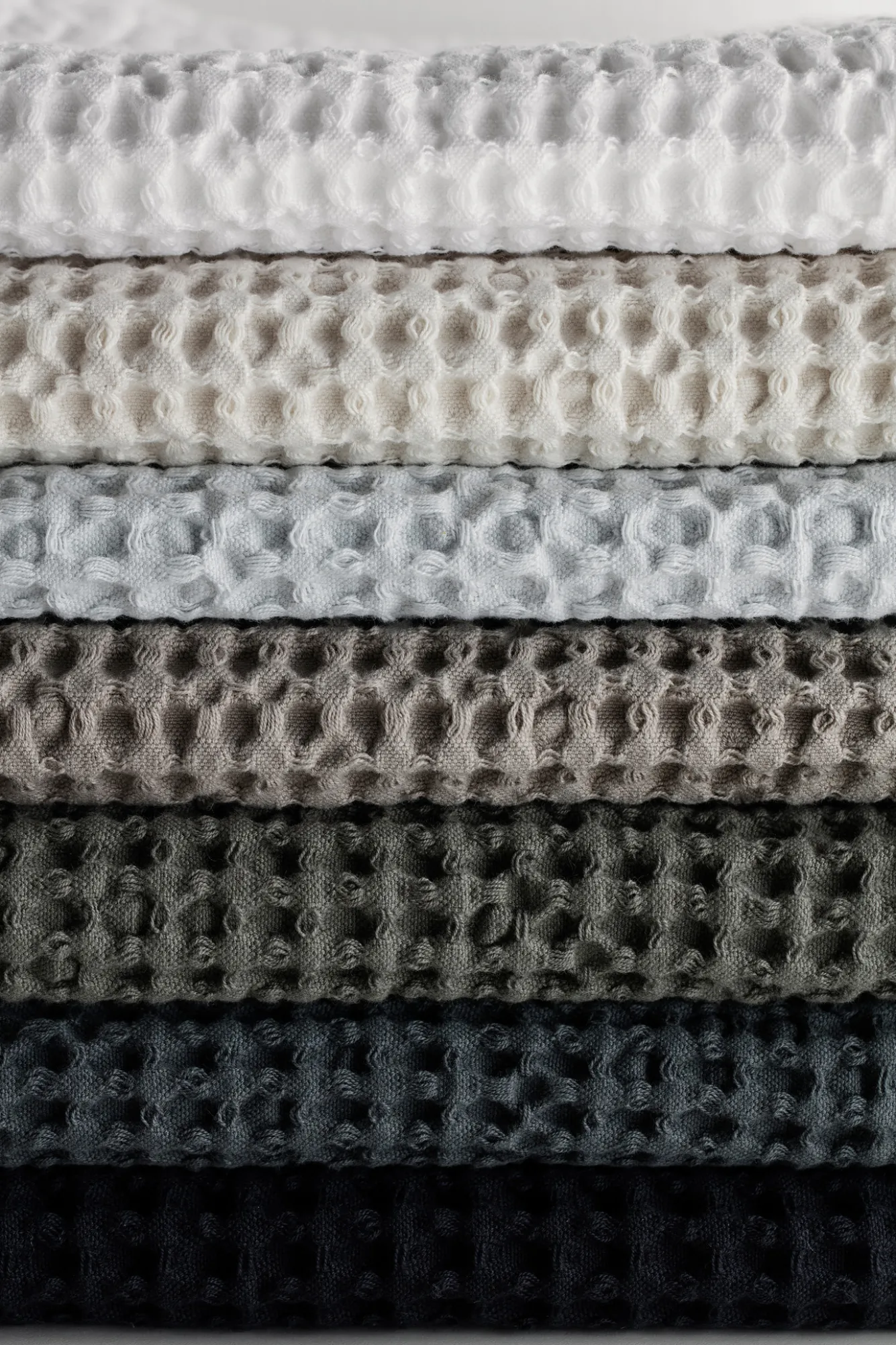 Blomus Guest towel CARO (set / 2) waffle pattern 30x30 cm color Black (66309)