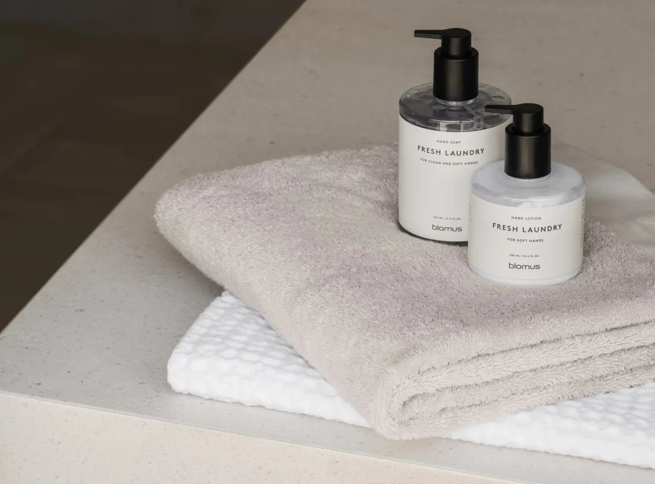 Blomus Guest towel CARO (set / 2) waffle pattern 30x30 cm color White (66306)