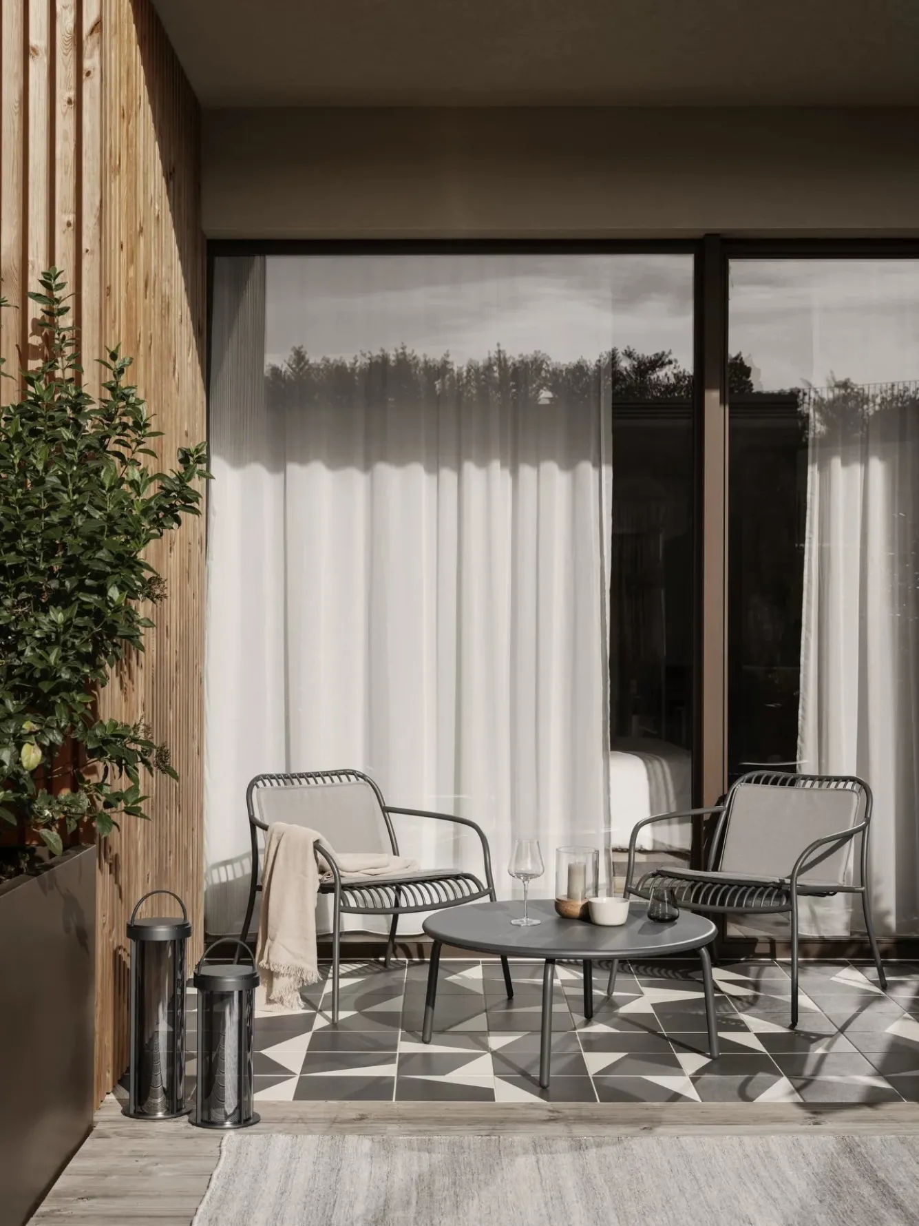 Blomus KIVA outdoor rug color Cloud Melange (small)