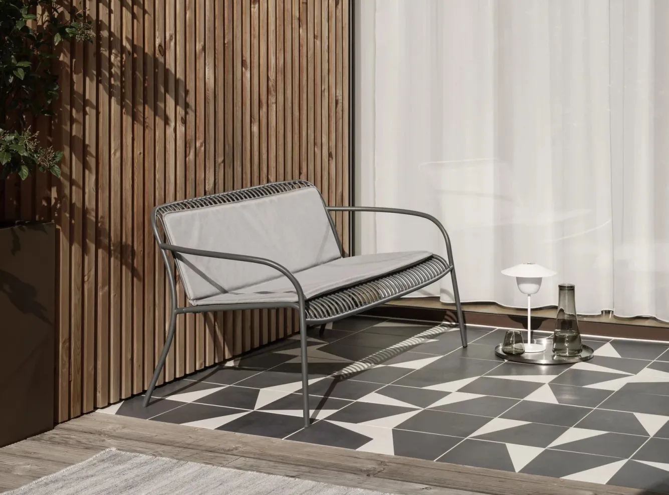 Blomus KIVA outdoor rug color Cloud Melange (medium)