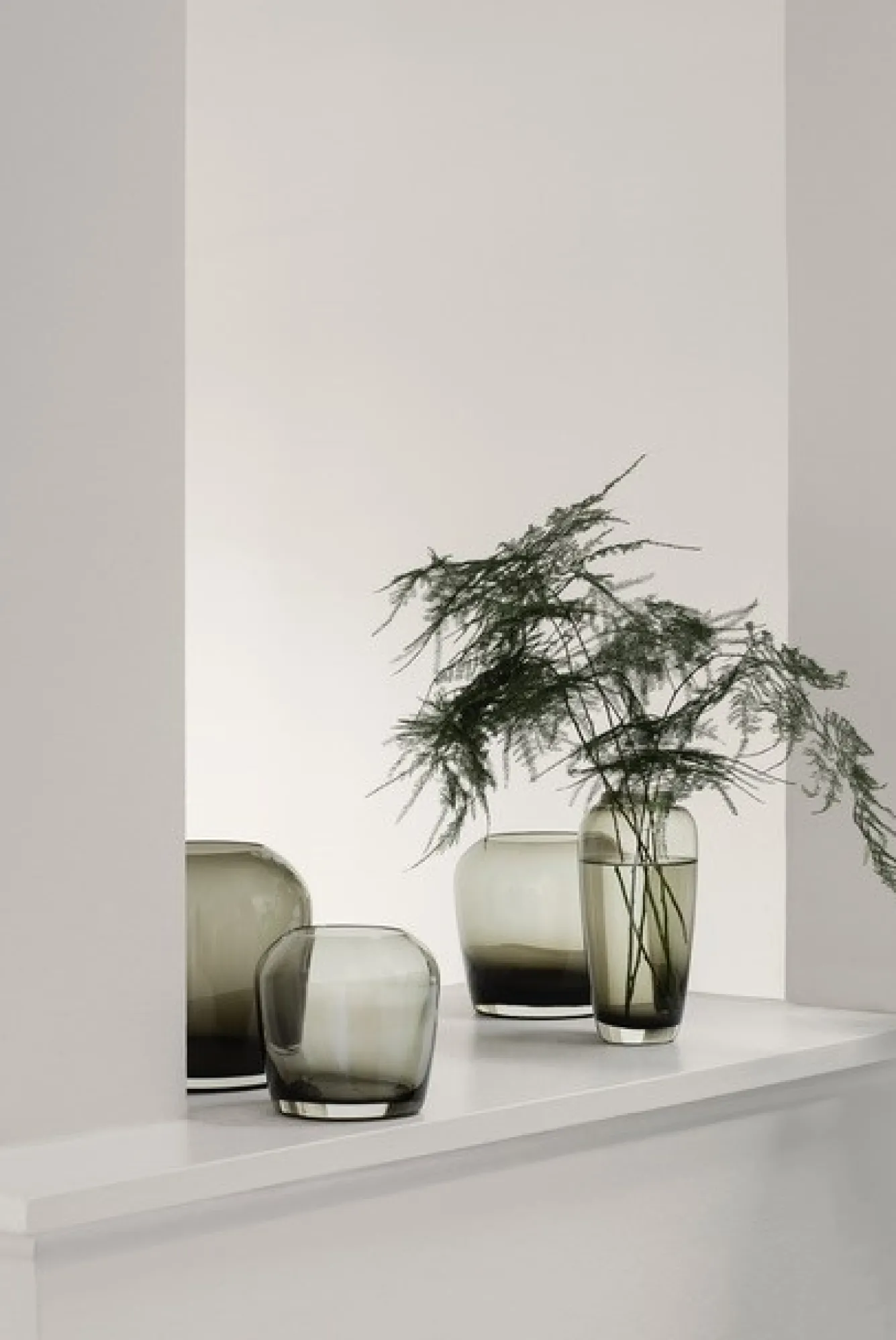 Blomus LETA vase medium Smoke (set / 2) 66140