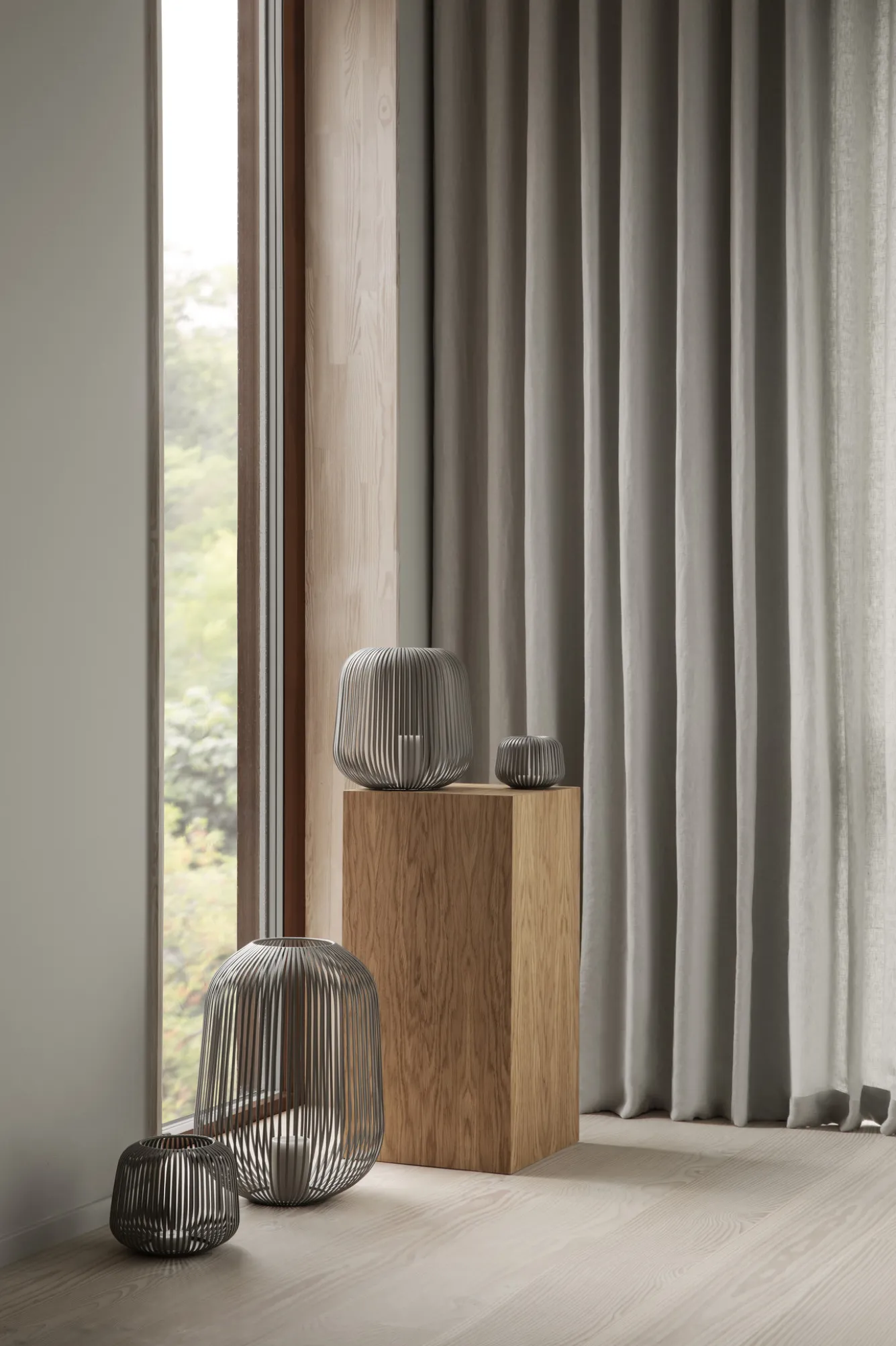 Blomus LITO lantern color Burned Metal (large) 66708