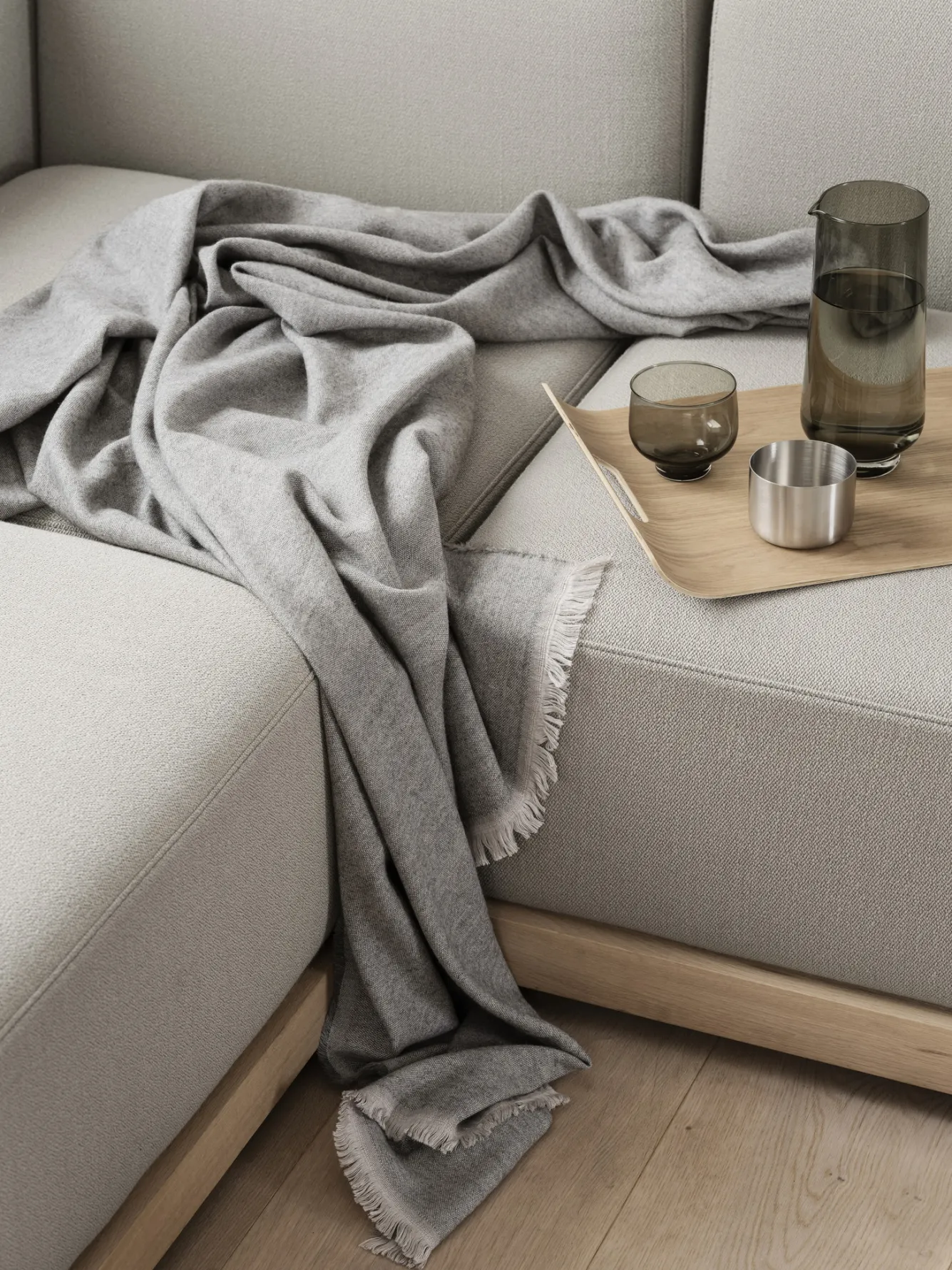 Blomus MELANGE throw - Tan (66536)