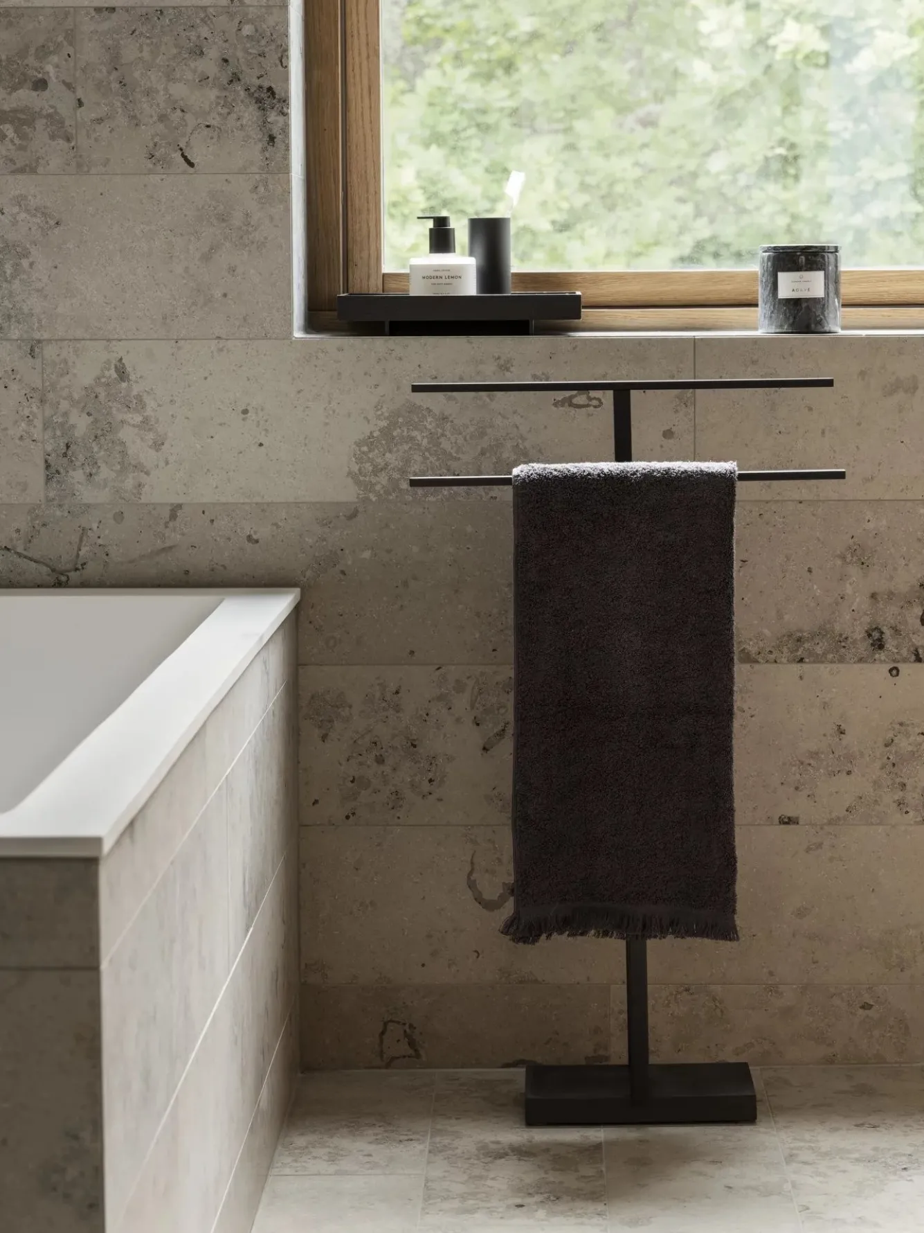 Blomus MENOTO towel rack 50cm (black) 69150