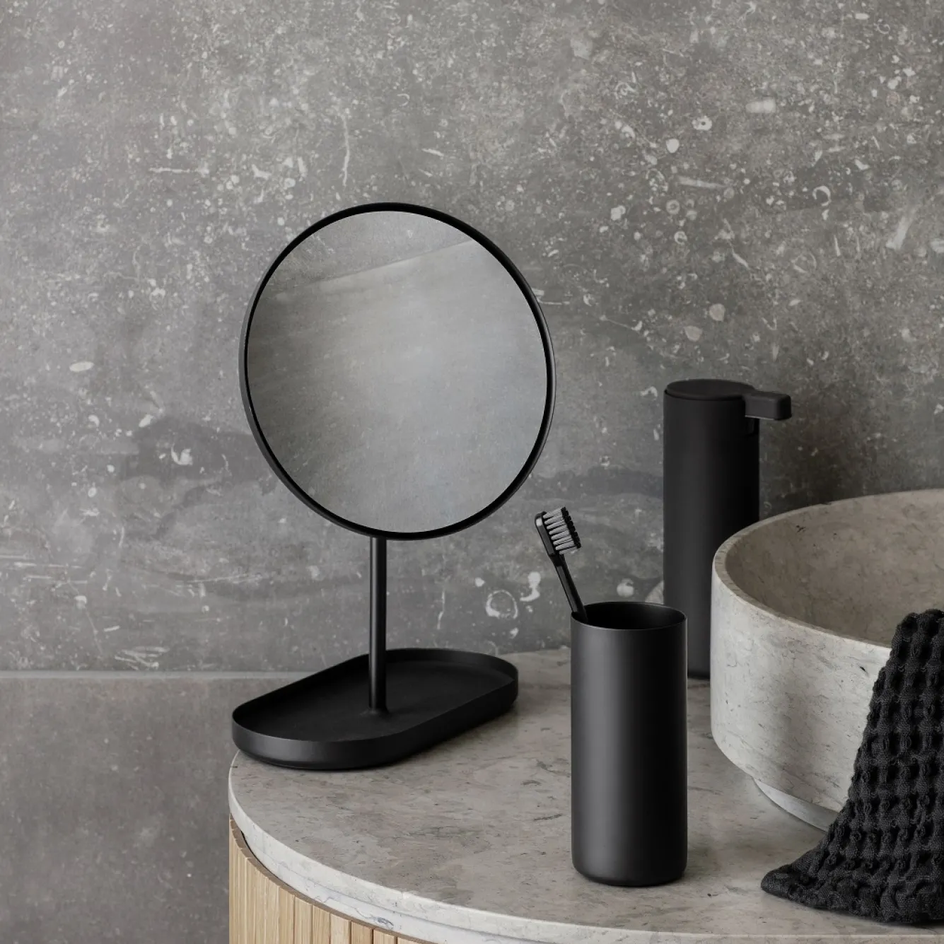 Blomus MODO double towel rail black (66439)