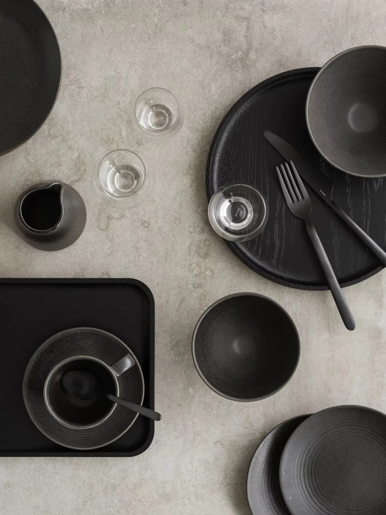 Blomus OKU tray / tray Black (medium) 64533