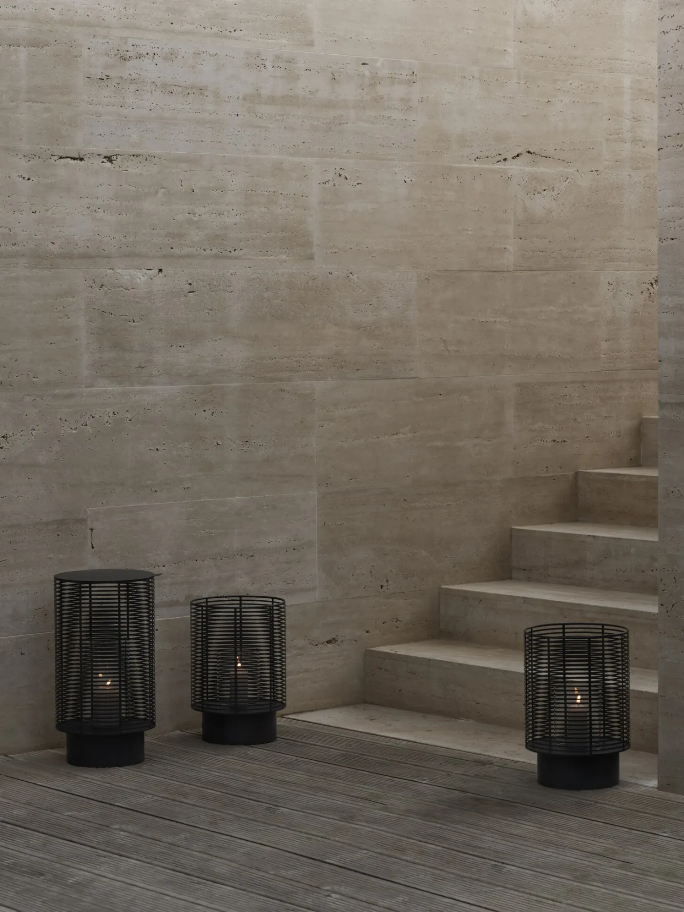 Blomus OLEA lantern / lantern color Gunmetal (large) 66668