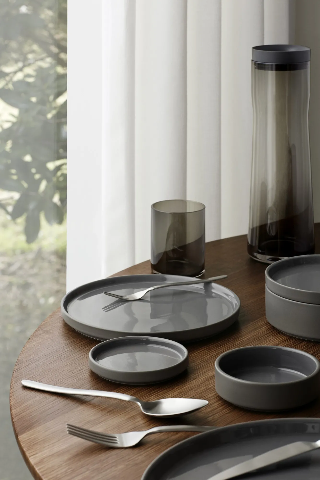 Blomus PILAR bowl/bowl 27 cm color Pewter, gray (63967)