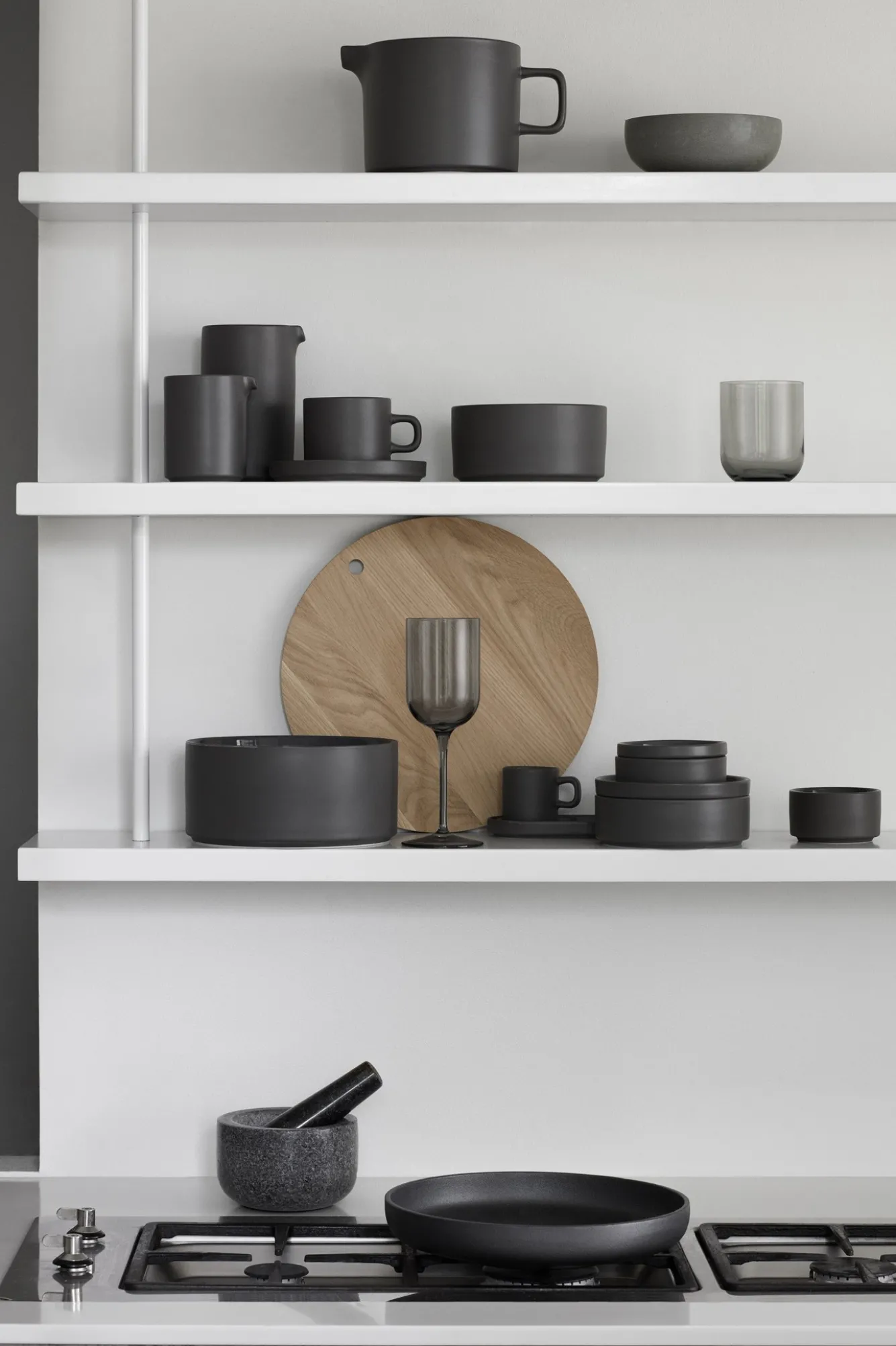 Blomus PILAR deep plate 20 cm color Pewter set/4 (63963)