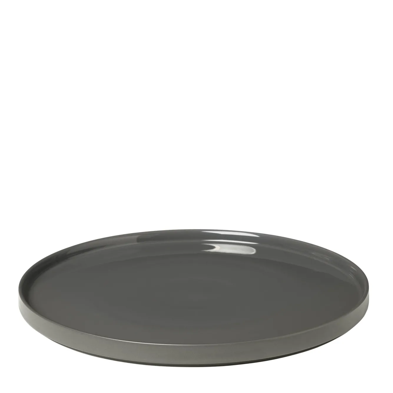Blomus PILAR flat plate / serving plate 35 cm color Pewter (63965)