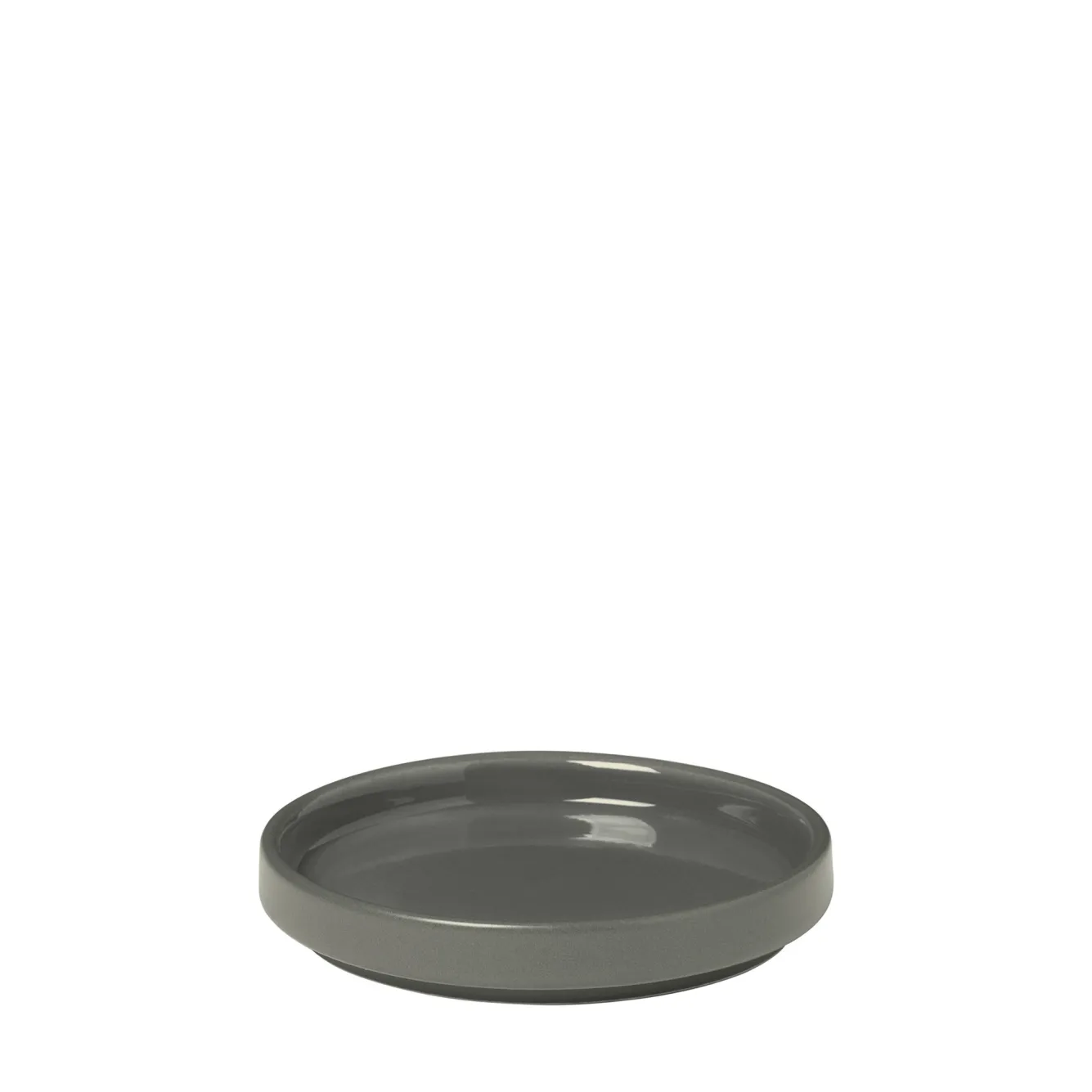Blomus PILAR flat plate / tapas plate 10 cm Pewter, set/4 (63991)
