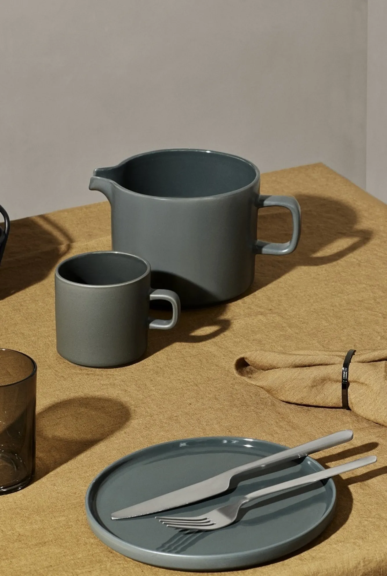 Blomus PILAR 12-piece tableware set Agave Green - (4x 63704 / 63705 / 63706)