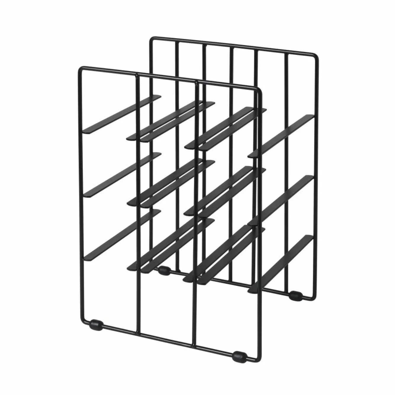 Blomus PILARE wine rack / bottle rack color Black (65777) 9 bottles