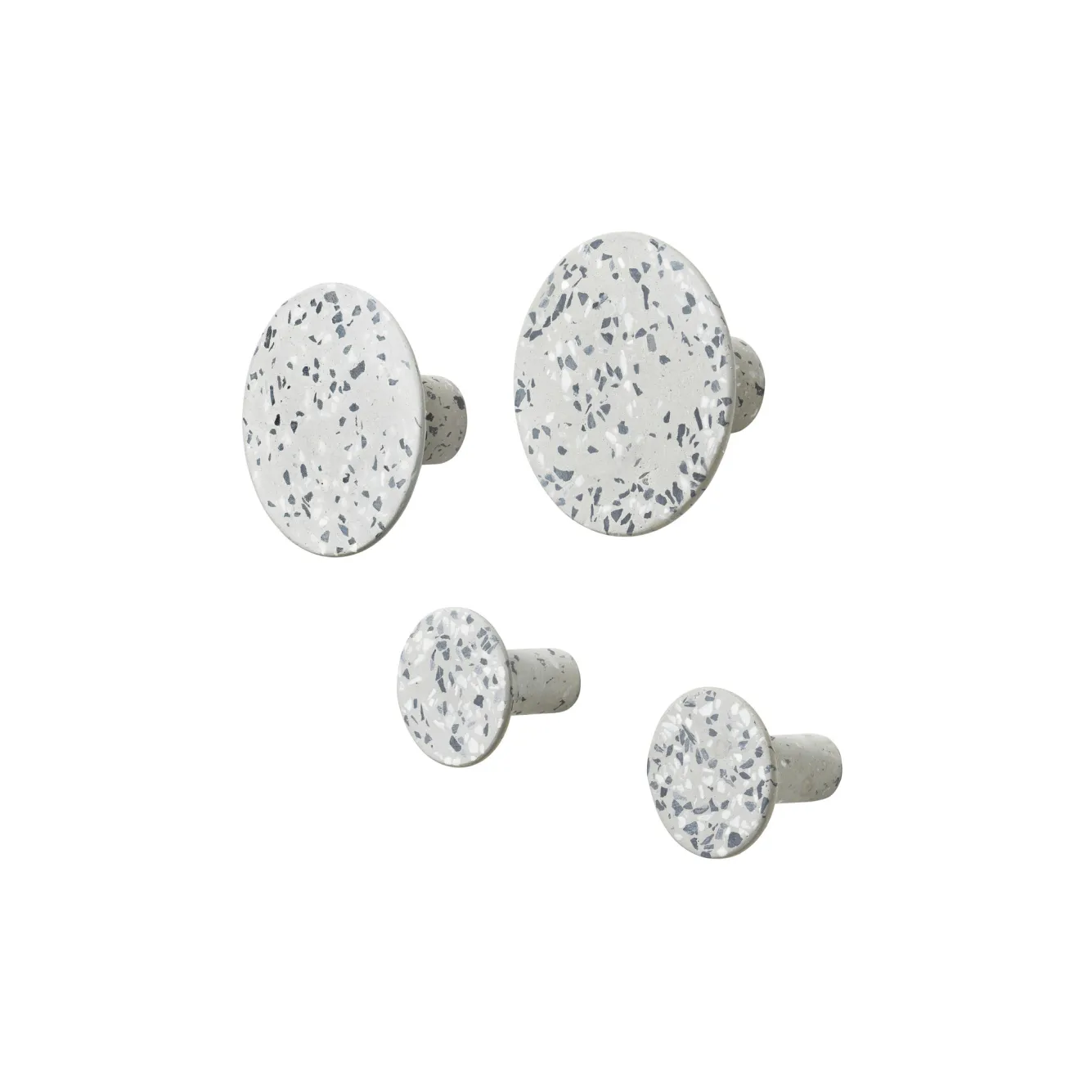 Blomus PONTO wall hooks (set/4) Terrazzo color Gray - 65900