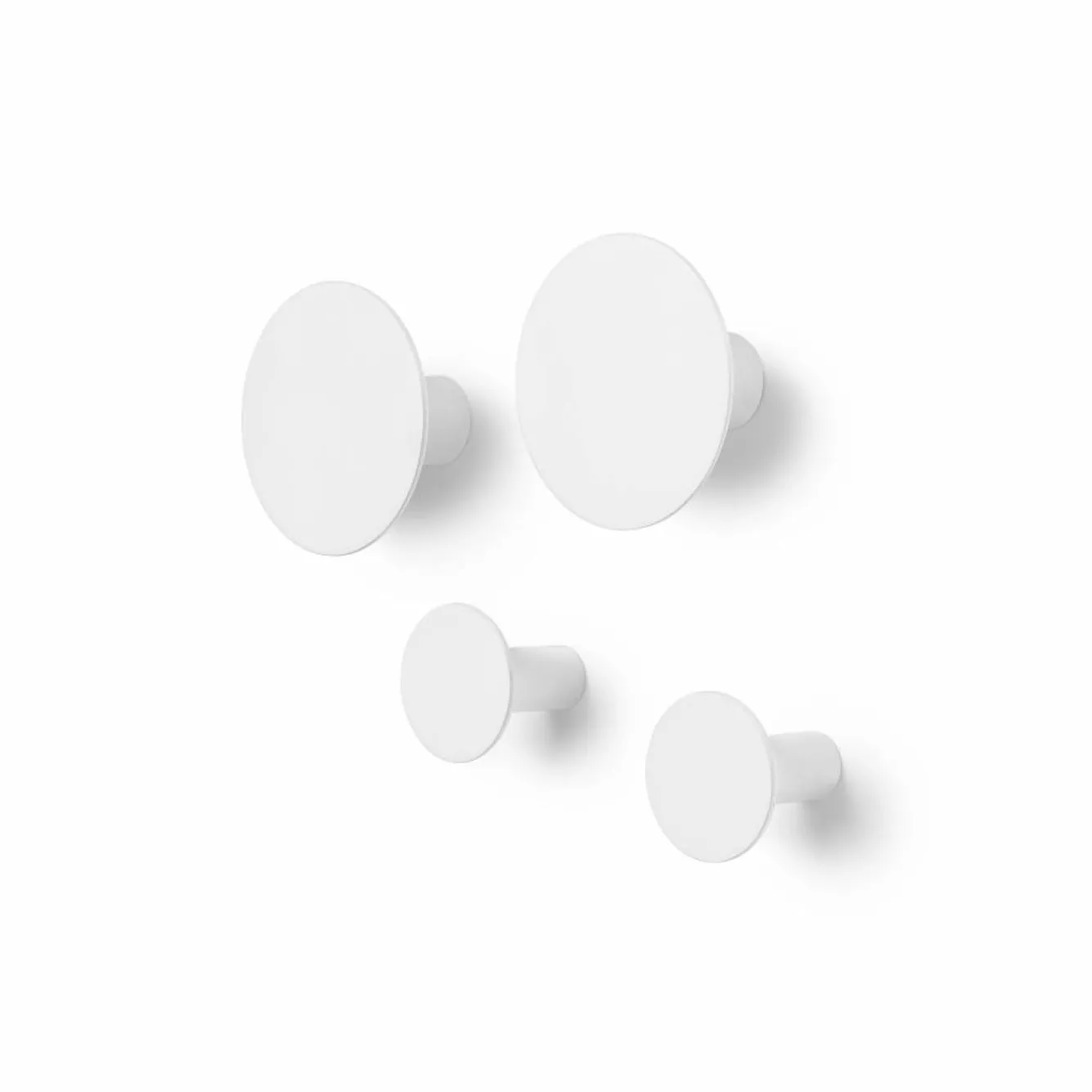 Blomus PONTO wall hooks (set/4) color Lily White - 65798