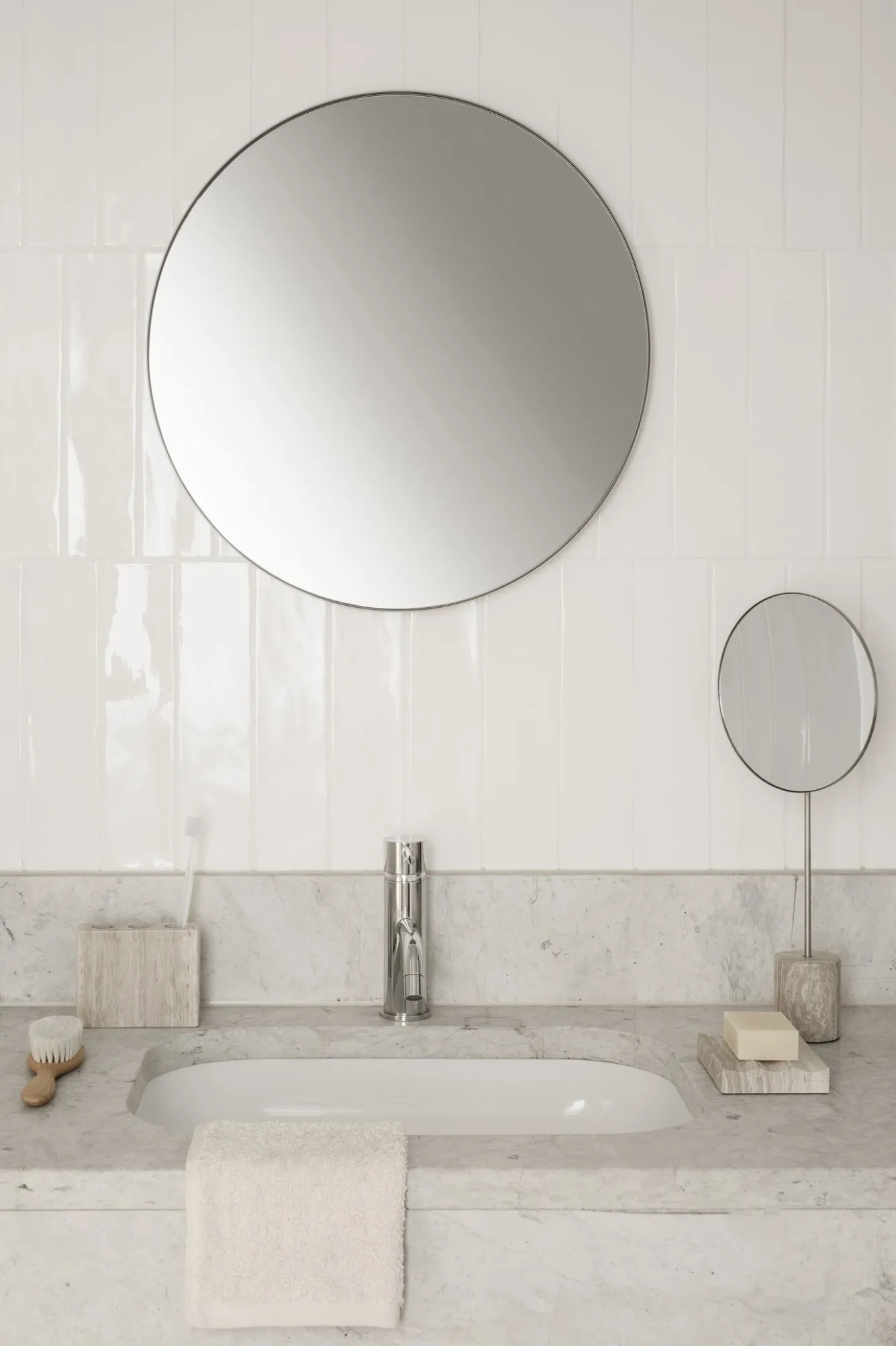 Blomus RIM wall mirror 50 cm (Ashes of Roses) 66001