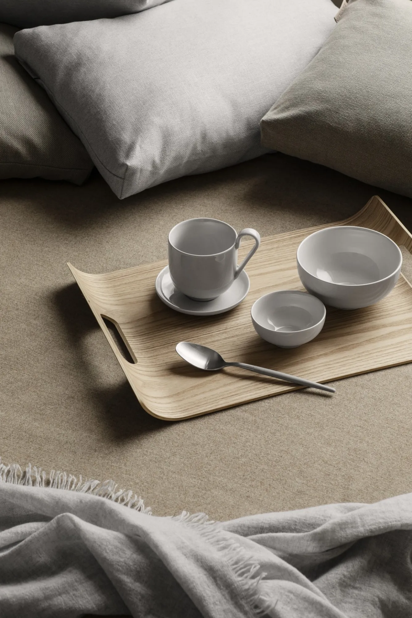 Blomus RO set/2 coffee cups with saucer Nimbus Cloud (64050)