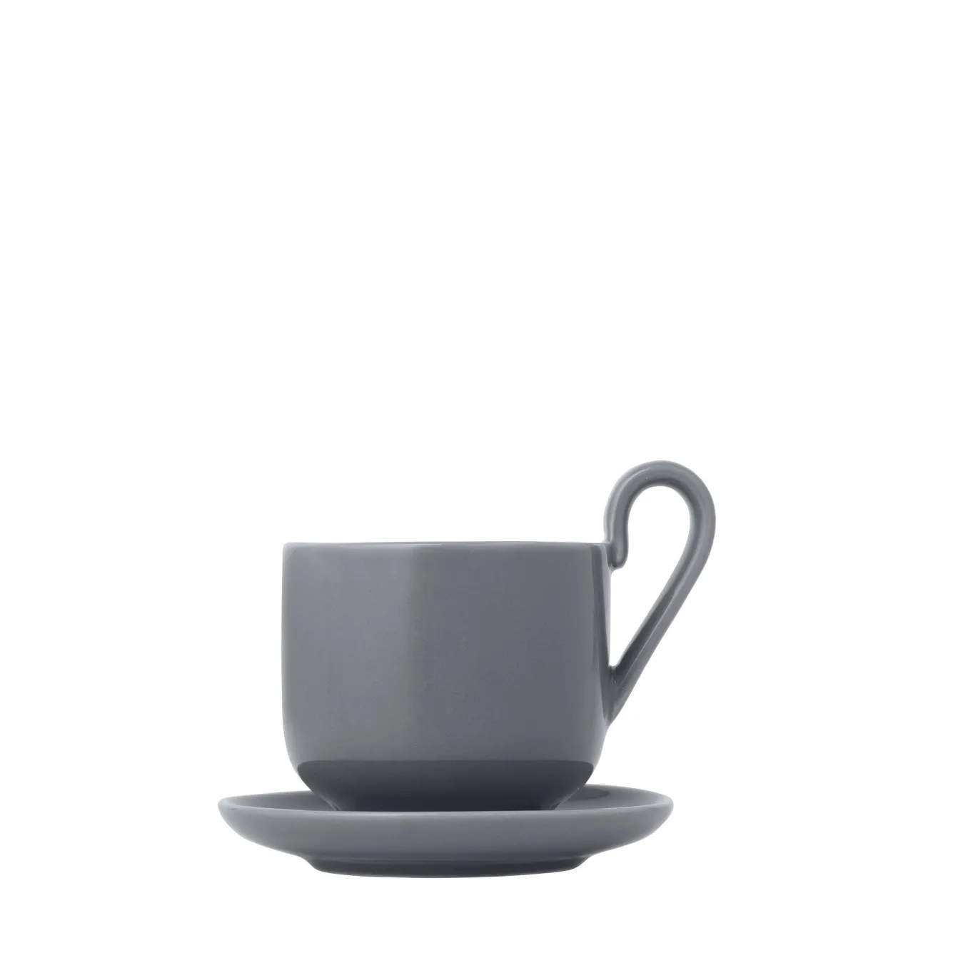 Blomus RO set/2 espresso cups with saucer Sharkskin (64137)