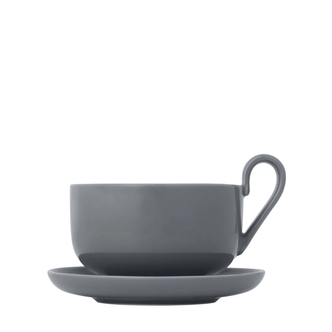 Blomus RO set/2 tea cups with saucer Sharkskin (64140)