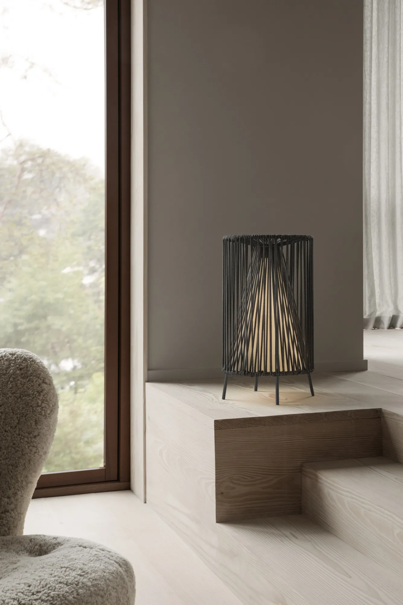 Blomus ROPE floor lamp color Coal - 66241