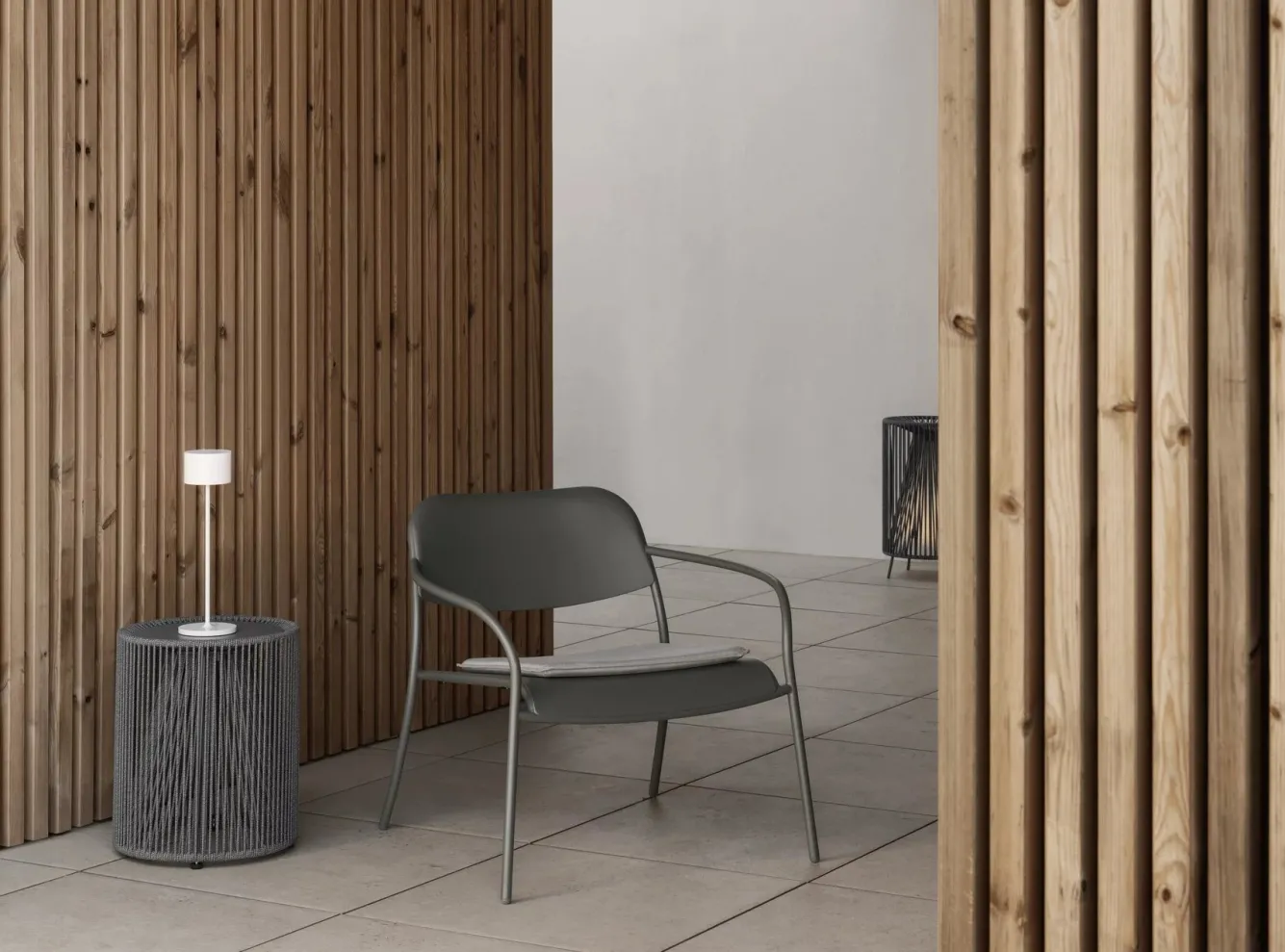 Blomus ROPE floor lamp color Coal - 66241