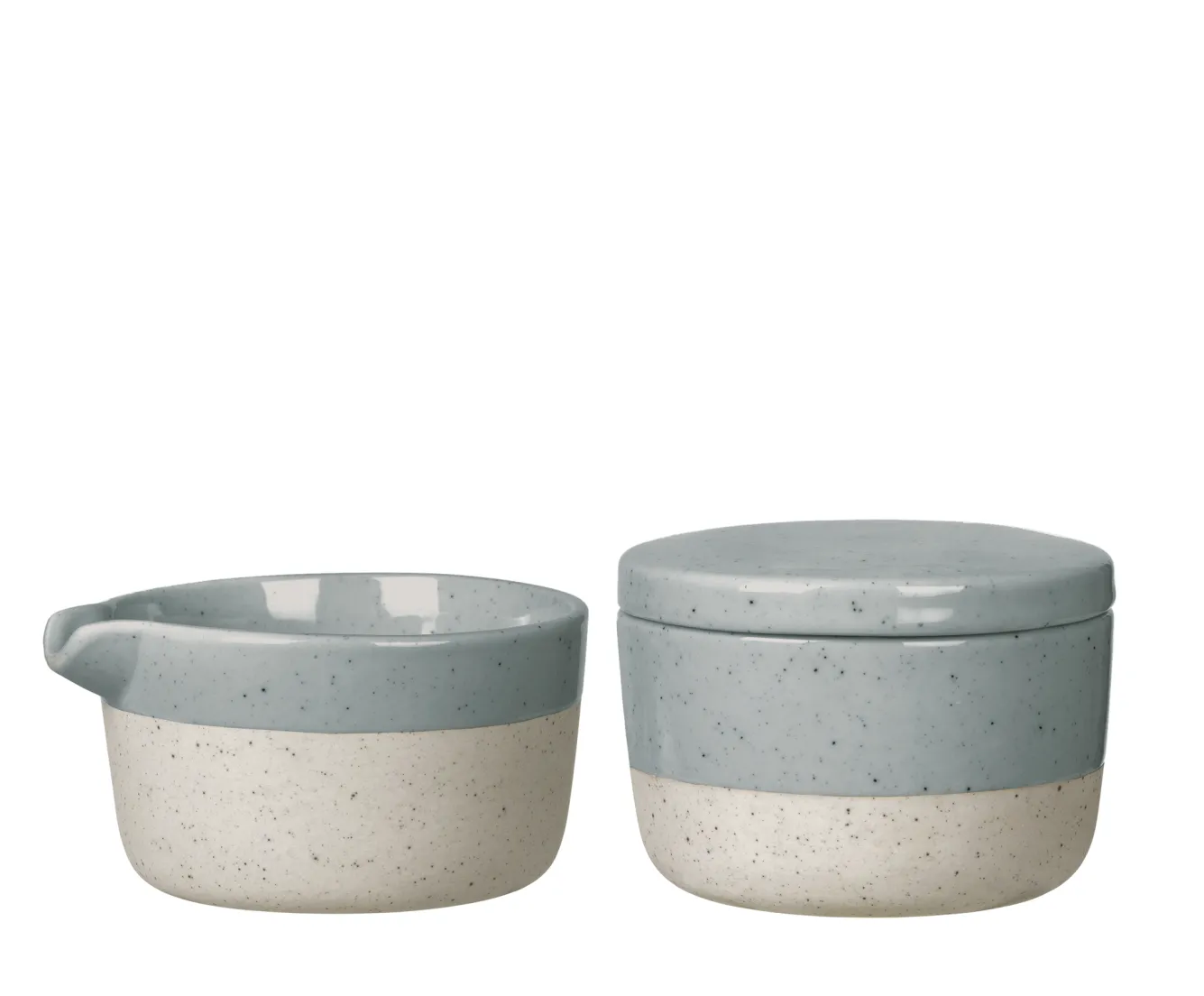 Blomus SABLO Stone - milk jug and sugar bowl (64320, 64321)