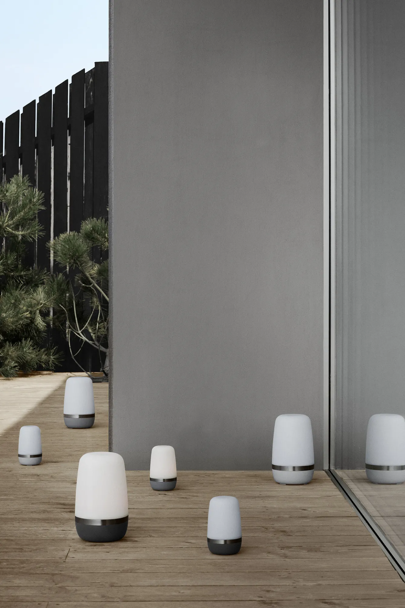 Blomus SPIRIT outdoor lamp Platinum Gray (medium) 66060