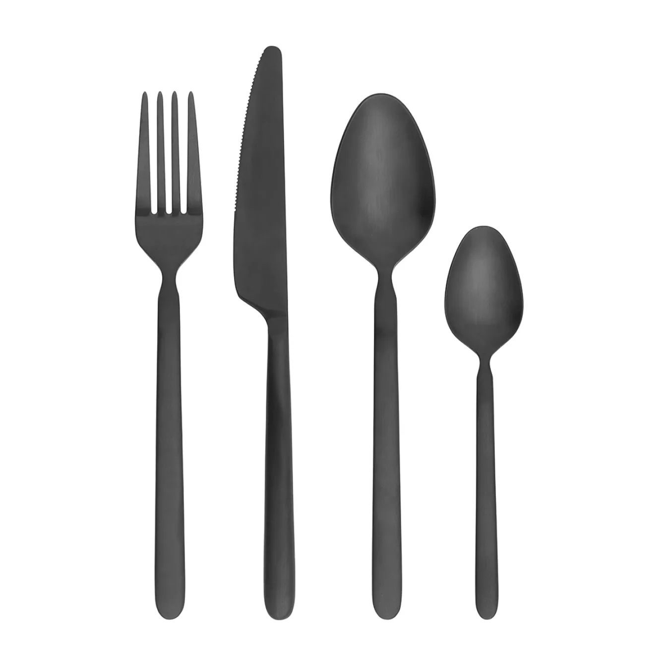 Blomus STELLA cutlery set 16-piece color Black - 64195