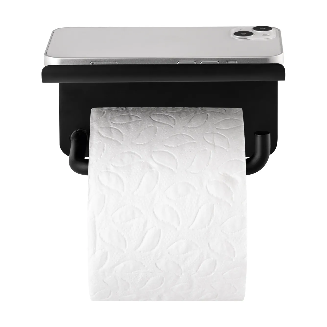 Blomus Toilet roll holder with platform MODO black (66456)